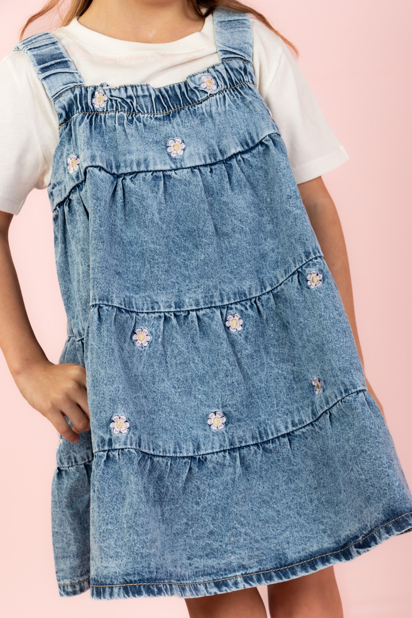 CONJUNTO VESTIDO NIÑA BLANCO