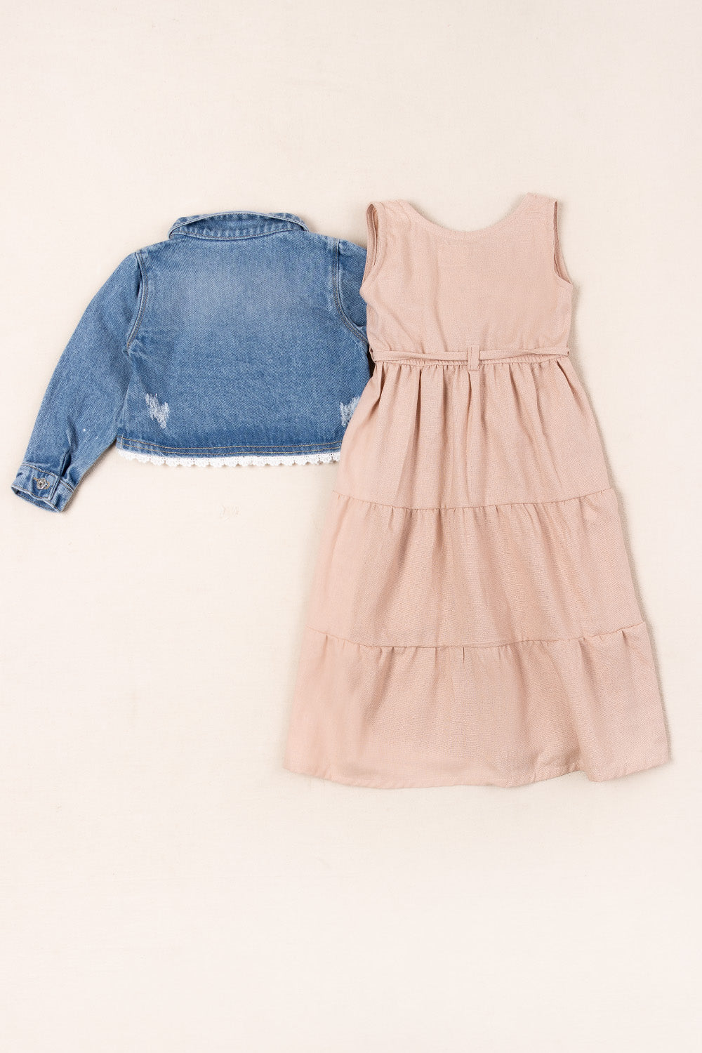 CONJUNTO VESTIDO NIÑA FRESH ROSADO