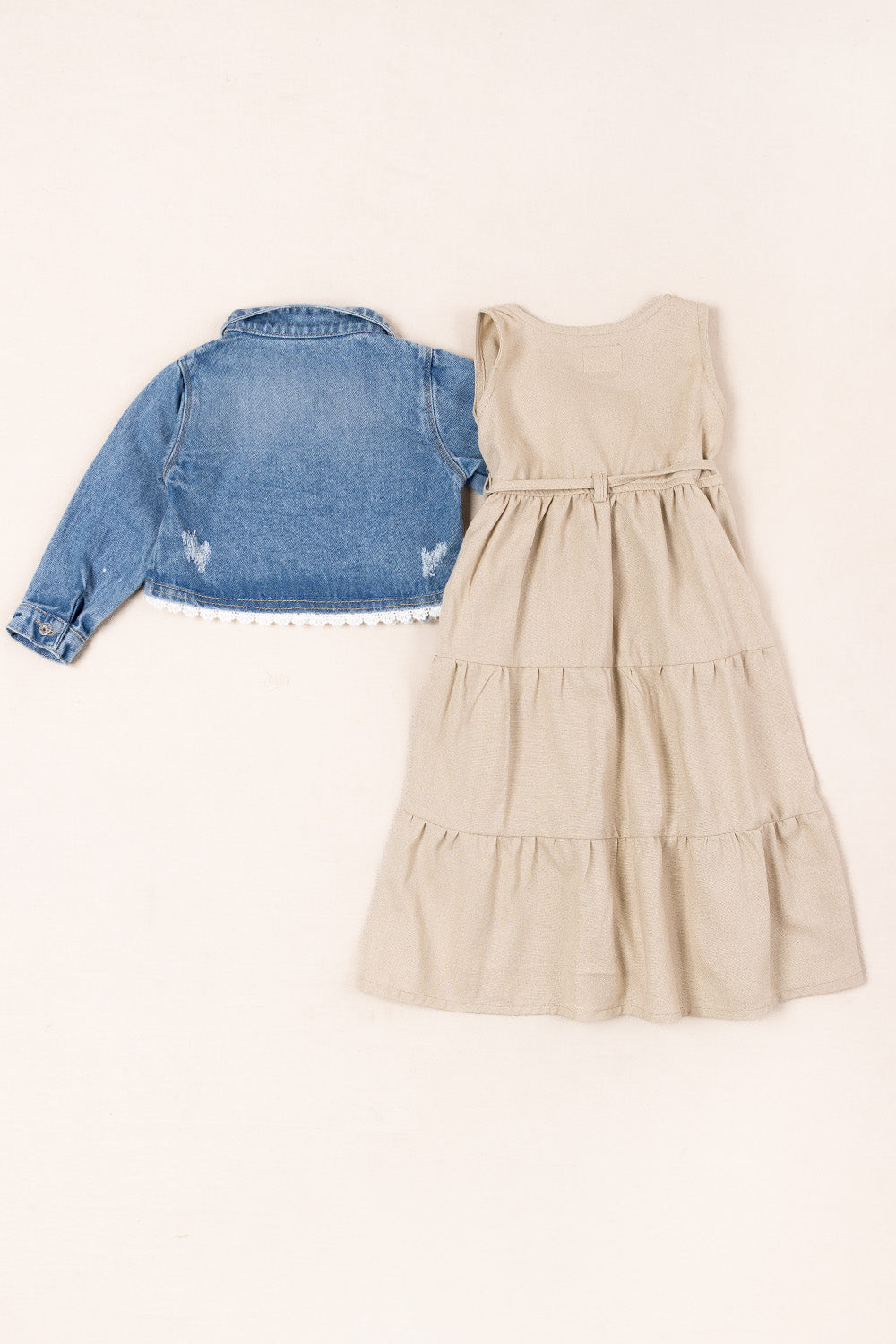 CONJUNTO VESTIDO NIÑA FRESH BEIGE