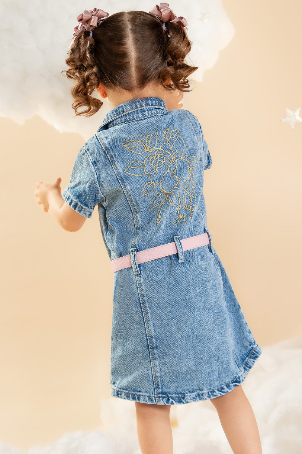 CONJUNTO VESTIDO NIÑA COMFORTABLE ROSADO