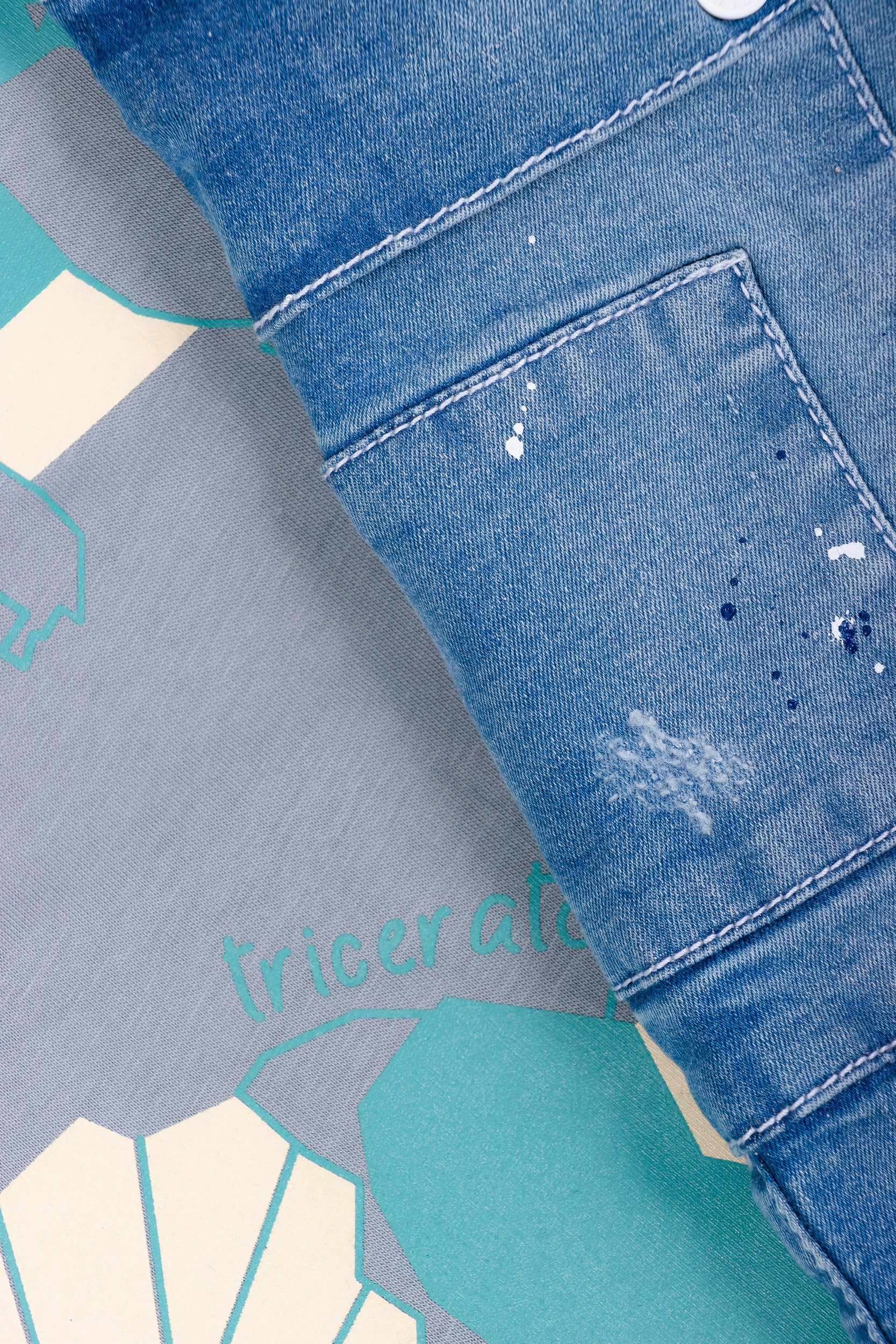CONJUNTO 2 PRENDAS NIÑO DINO GRIS