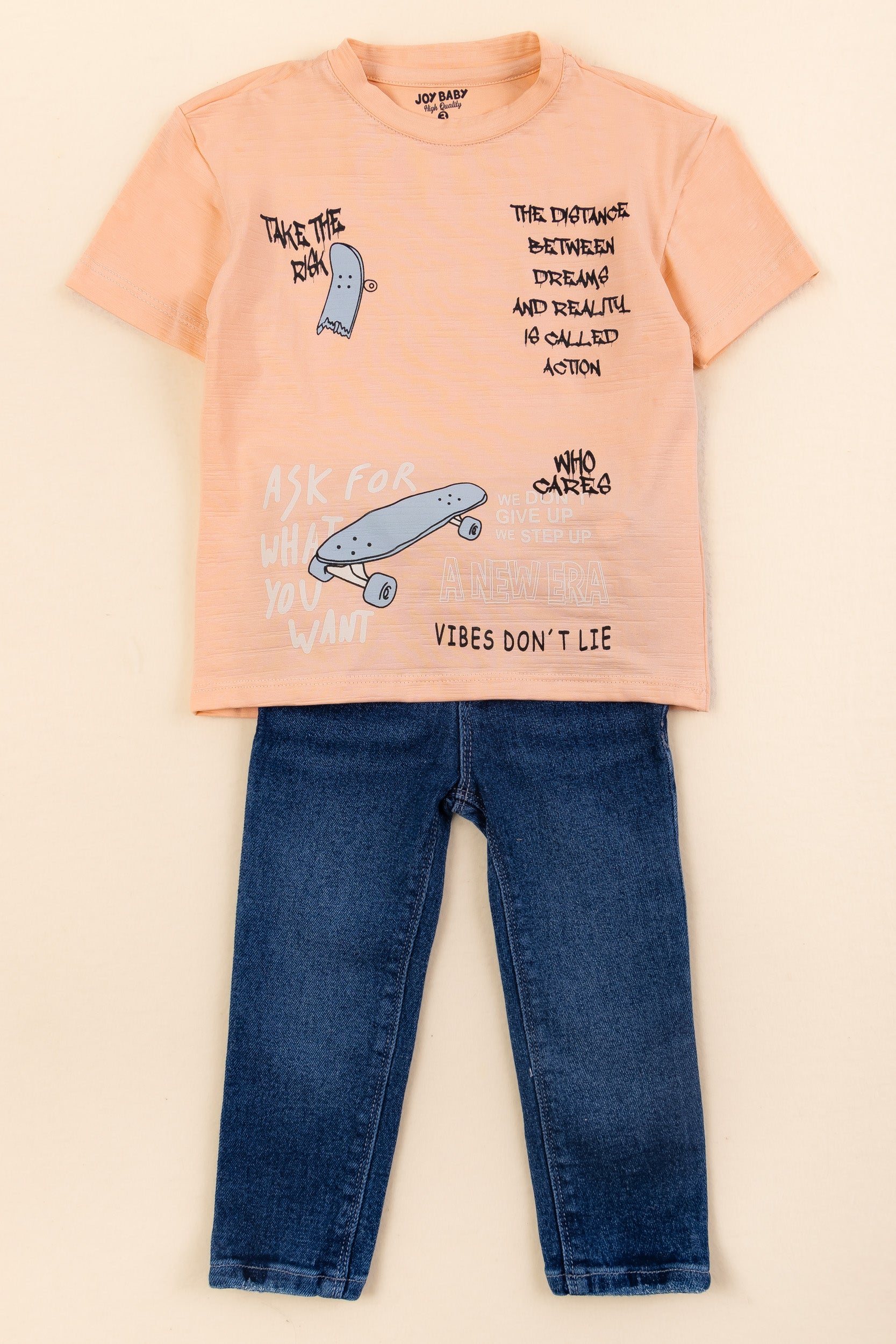 CONJUNTO 2 PRENDAS NIÑO MANDARINA