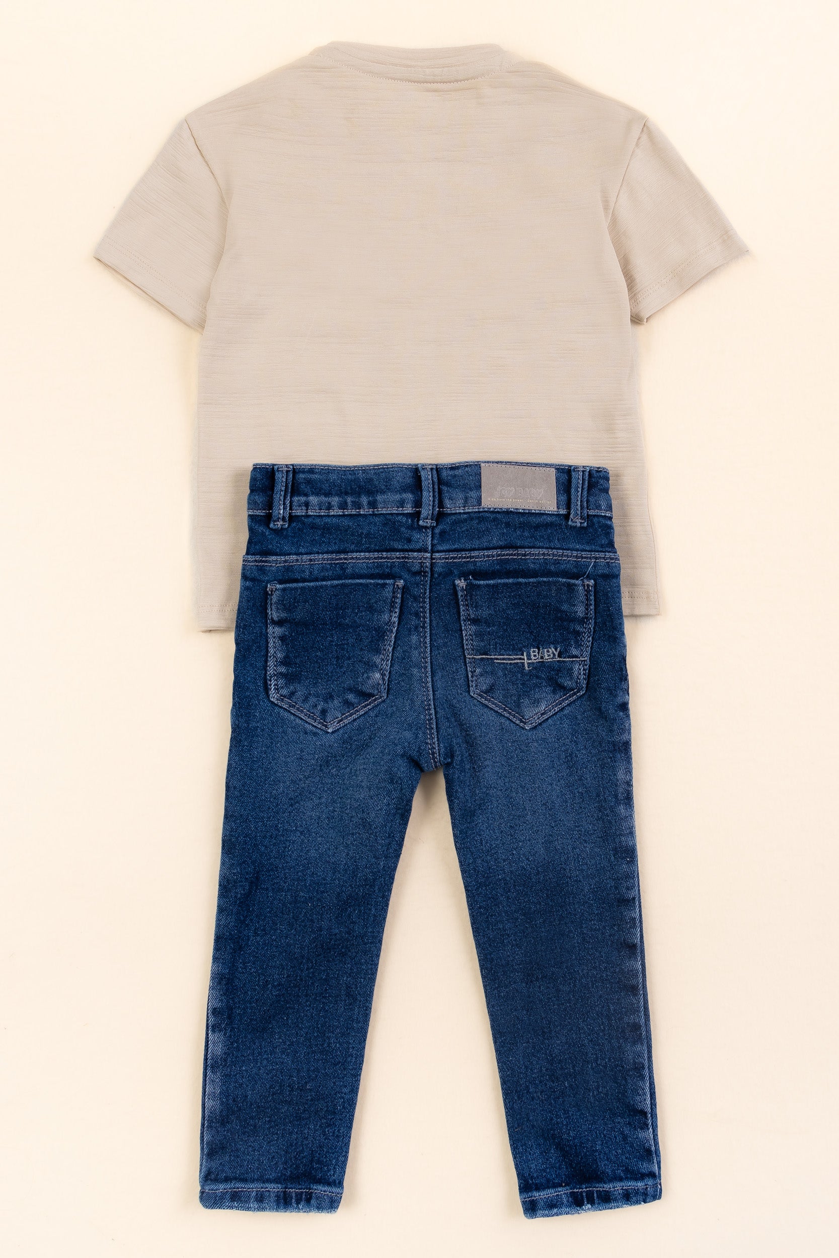 CONJUNTO 2 PRENDAS NIÑO BEIGE
