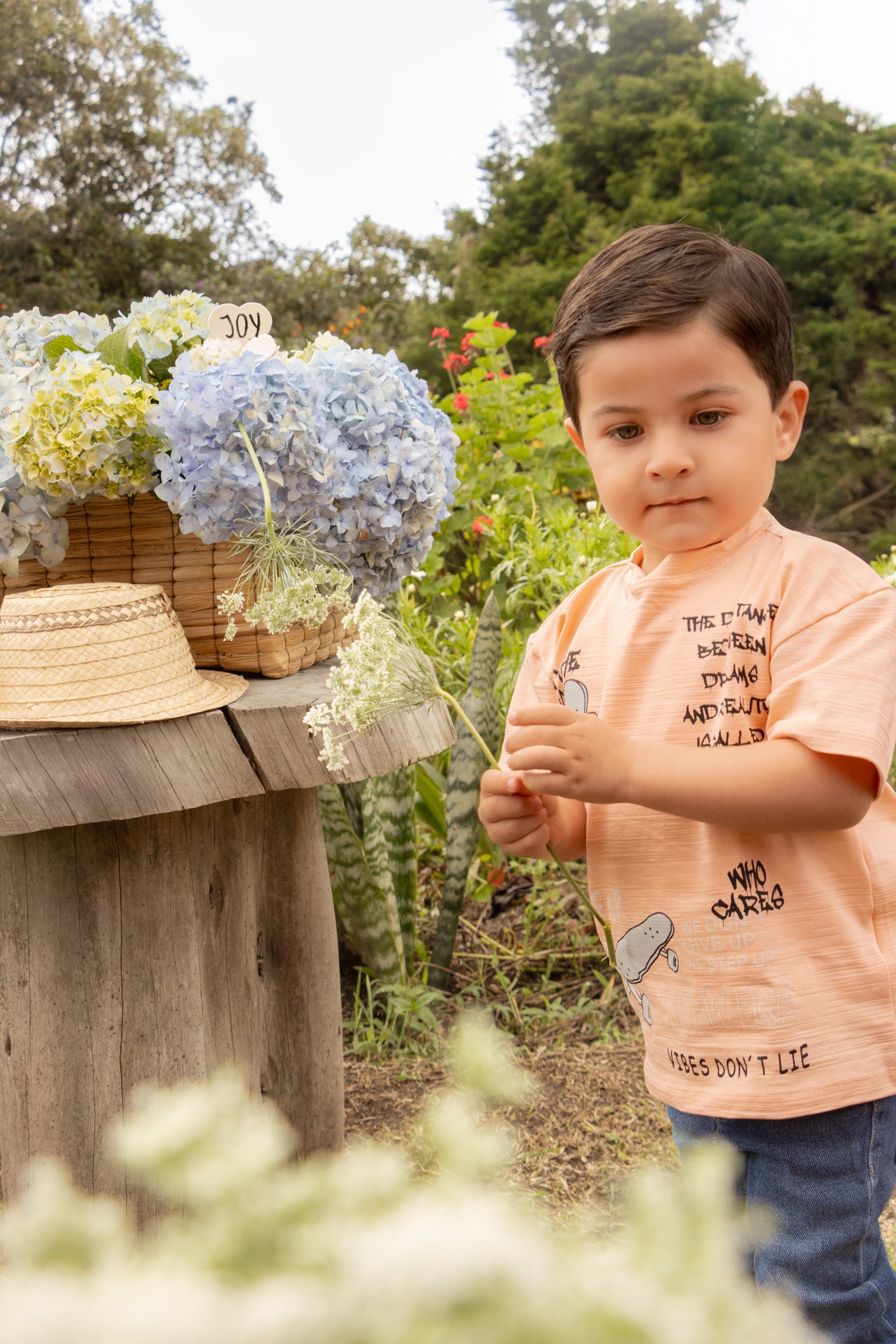 CONJUNTO 2 PRENDAS NIÑO MANDARINA