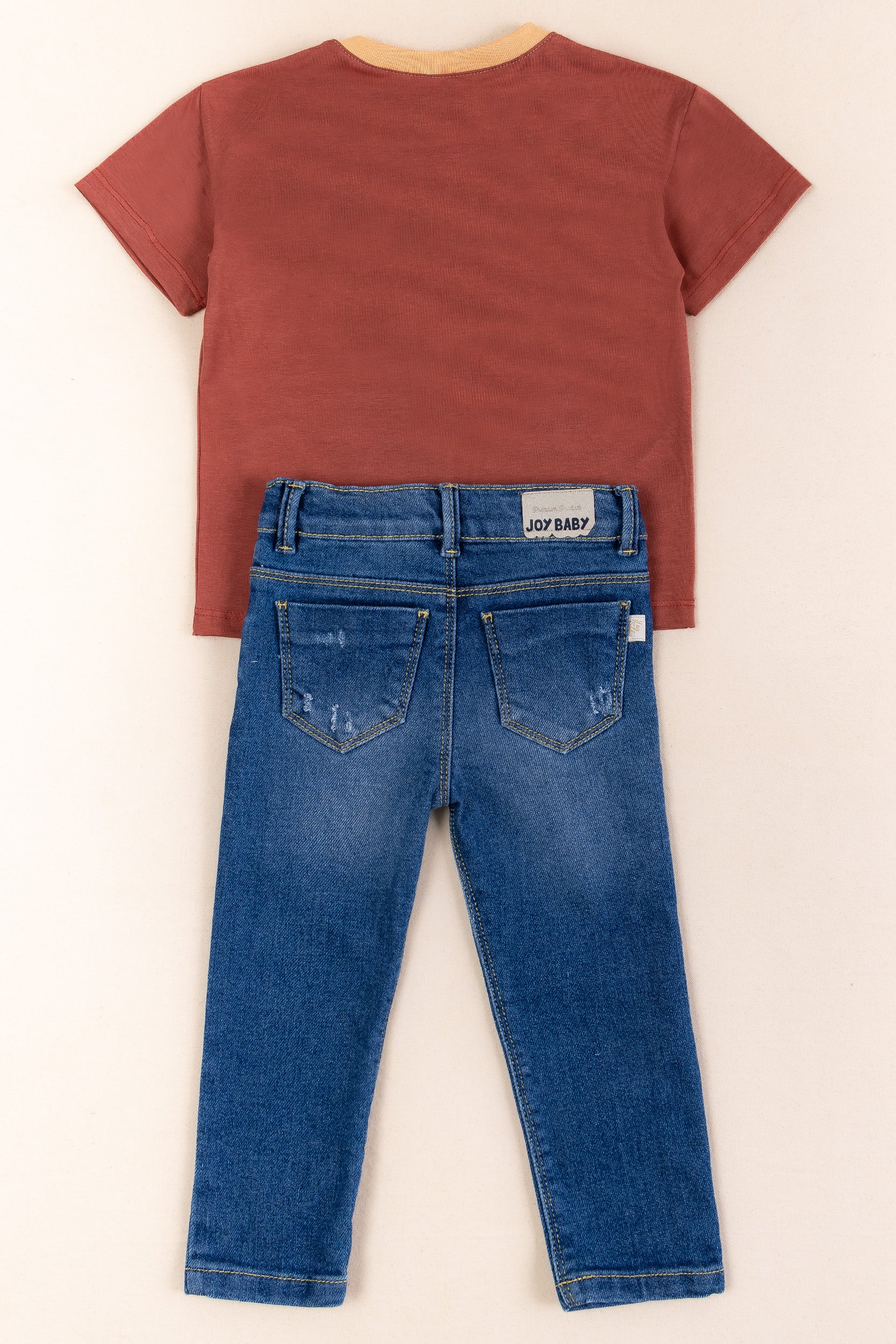 CONJUNTO 2 PRENDAS NIÑO TERRACOTA
