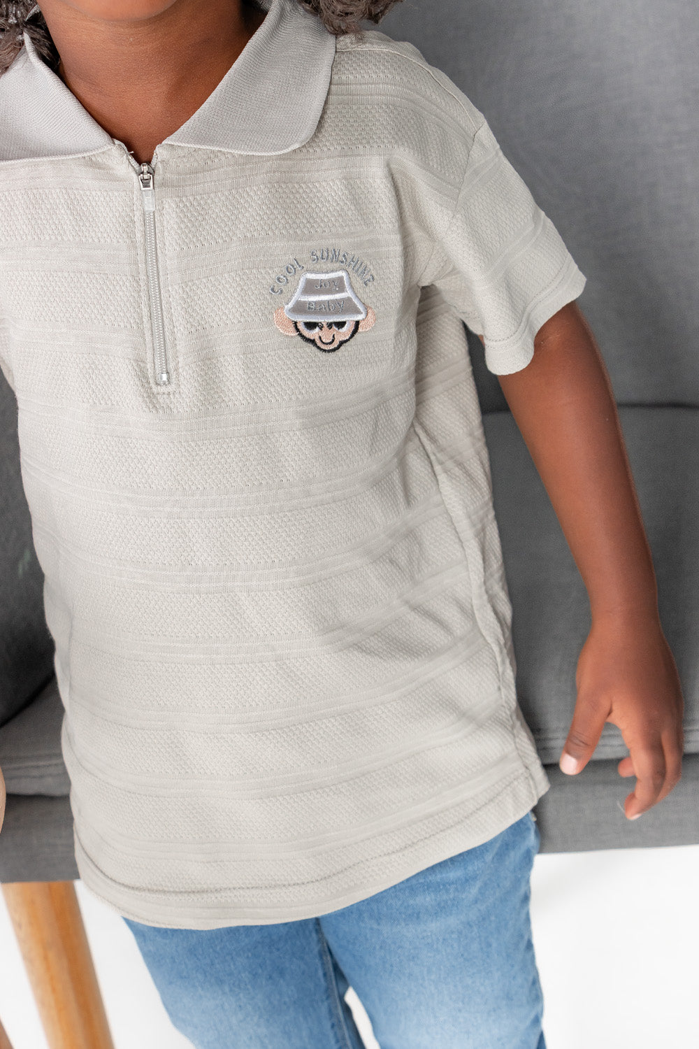 CONJUNTO 2 PRENDAS NIÑO COOL SUNSHINE GRIS