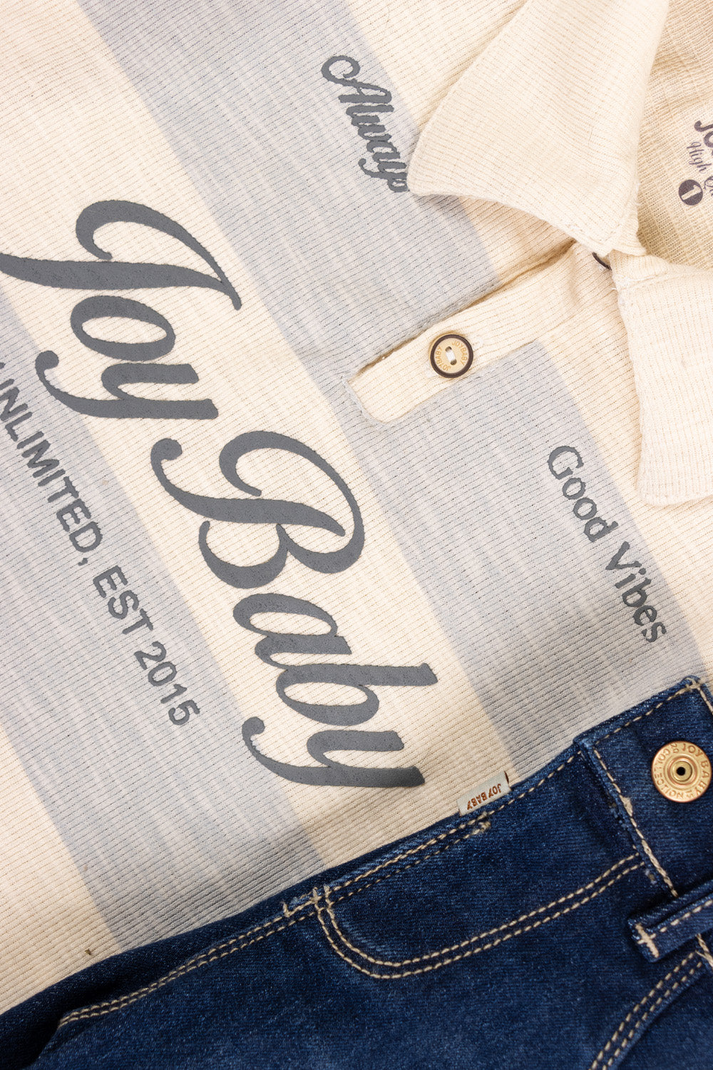 CONJUNTO 2 PRENDAS NIÑO UNLIMITED BEIGE