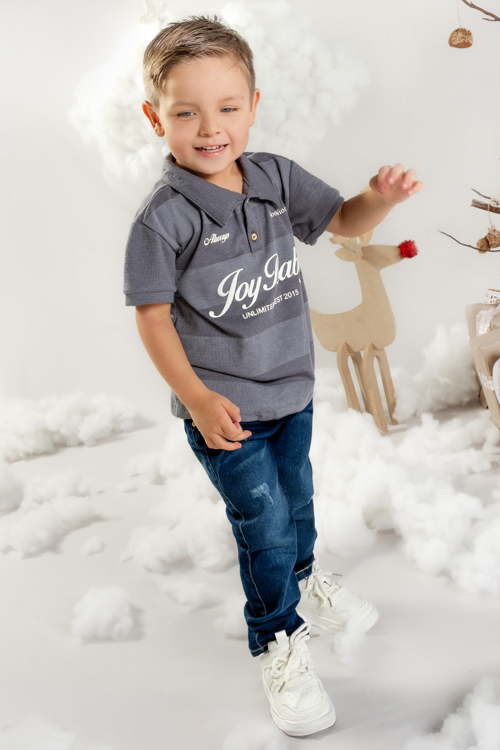 CONJUNTO 2 PRENDAS NIÑO UNLIMITED GRIS