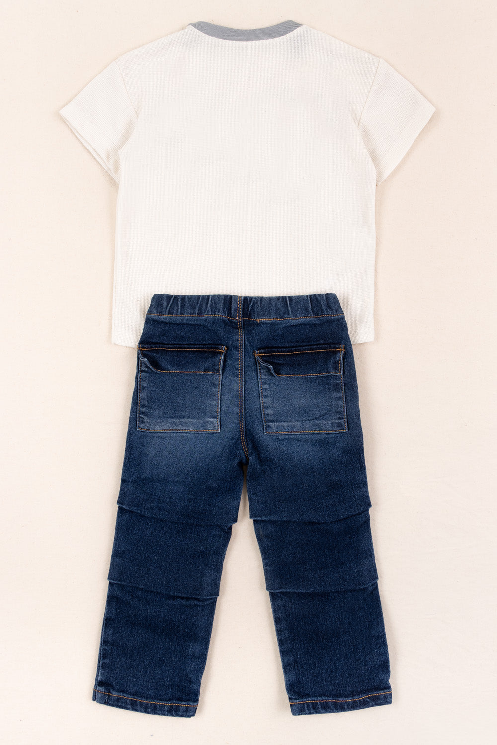 CONJUNTO 2 PRENDAS NIÑO SUMMER DAYS BLANCO