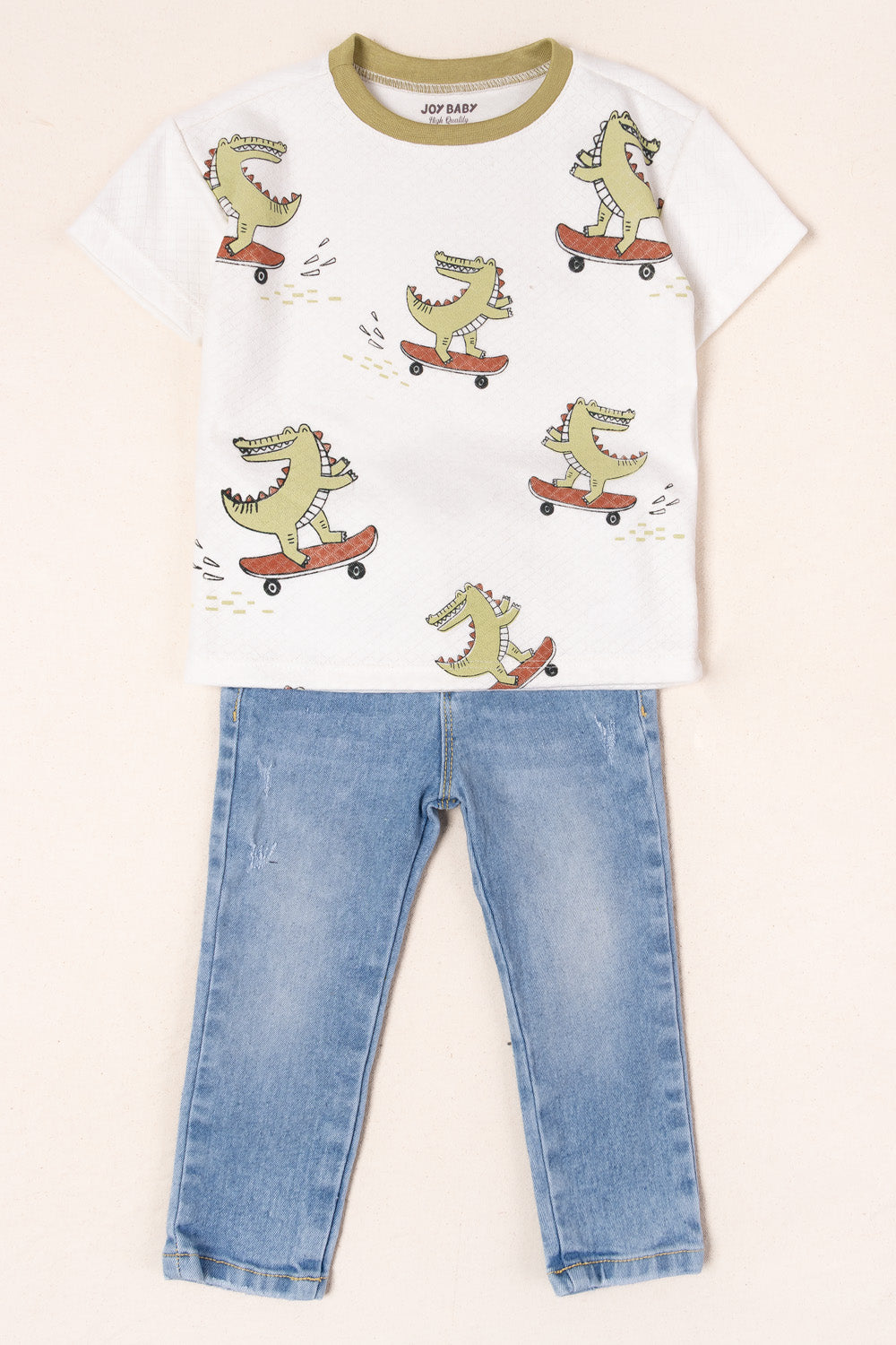 CONJUNTO 2 PRENDAS NIÑO SKATE BLANCO