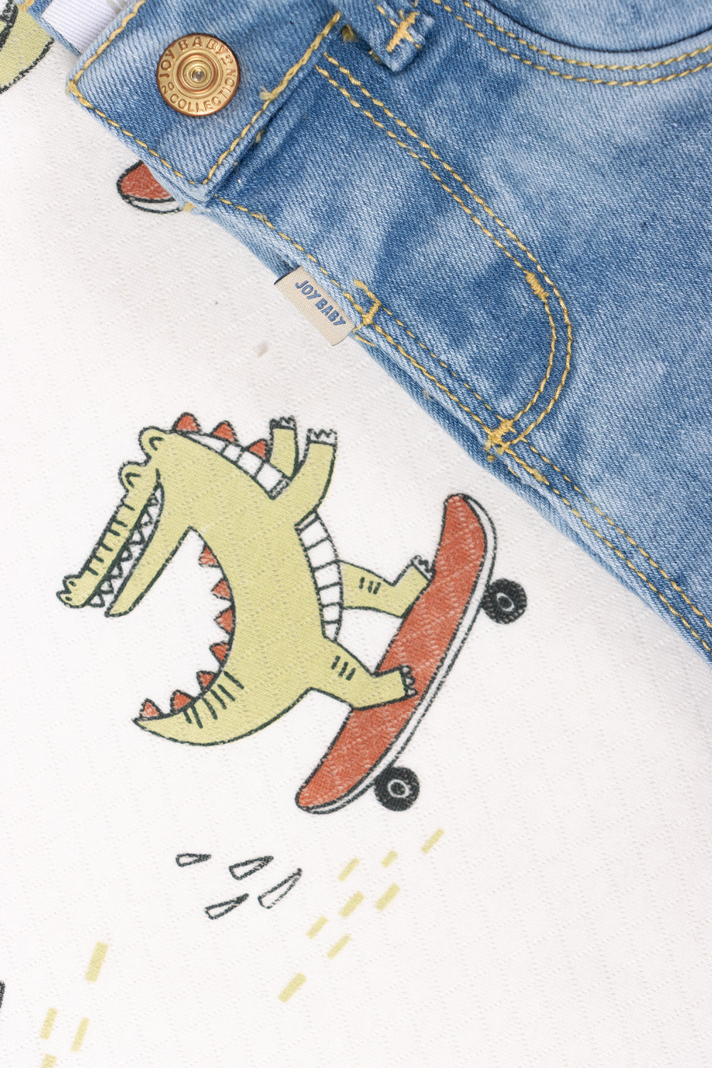 CONJUNTO 2 PRENDAS NIÑO SKATE BLANCO