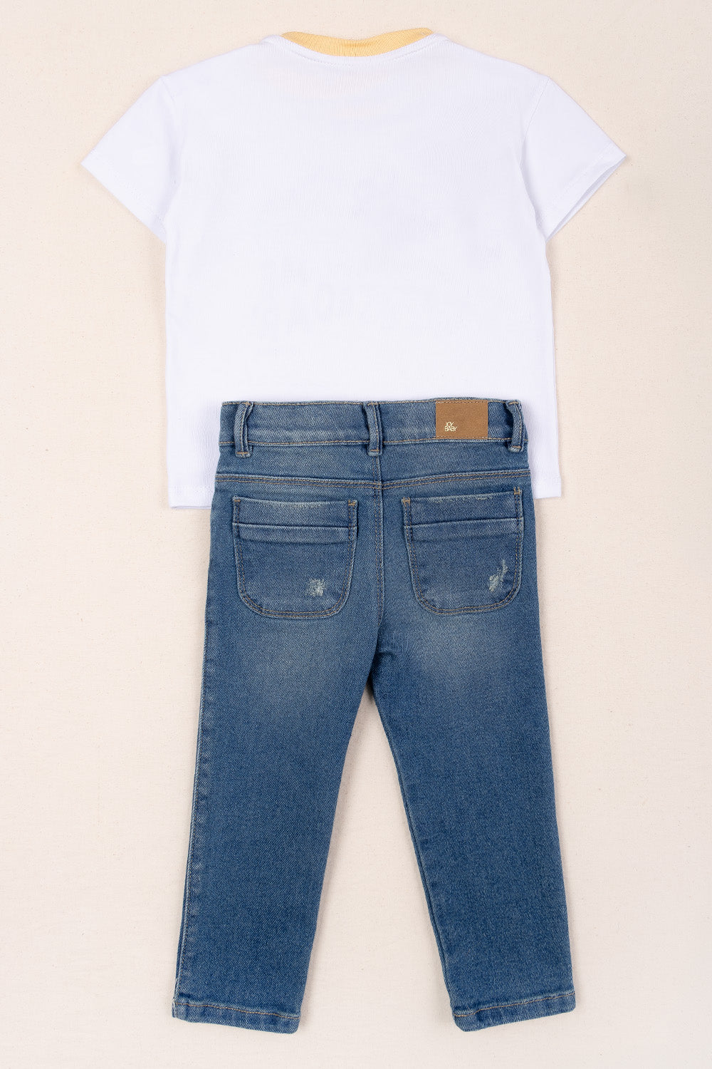 CONJUNTO 2 PRENDAS NIÑO ROAR BLANCO