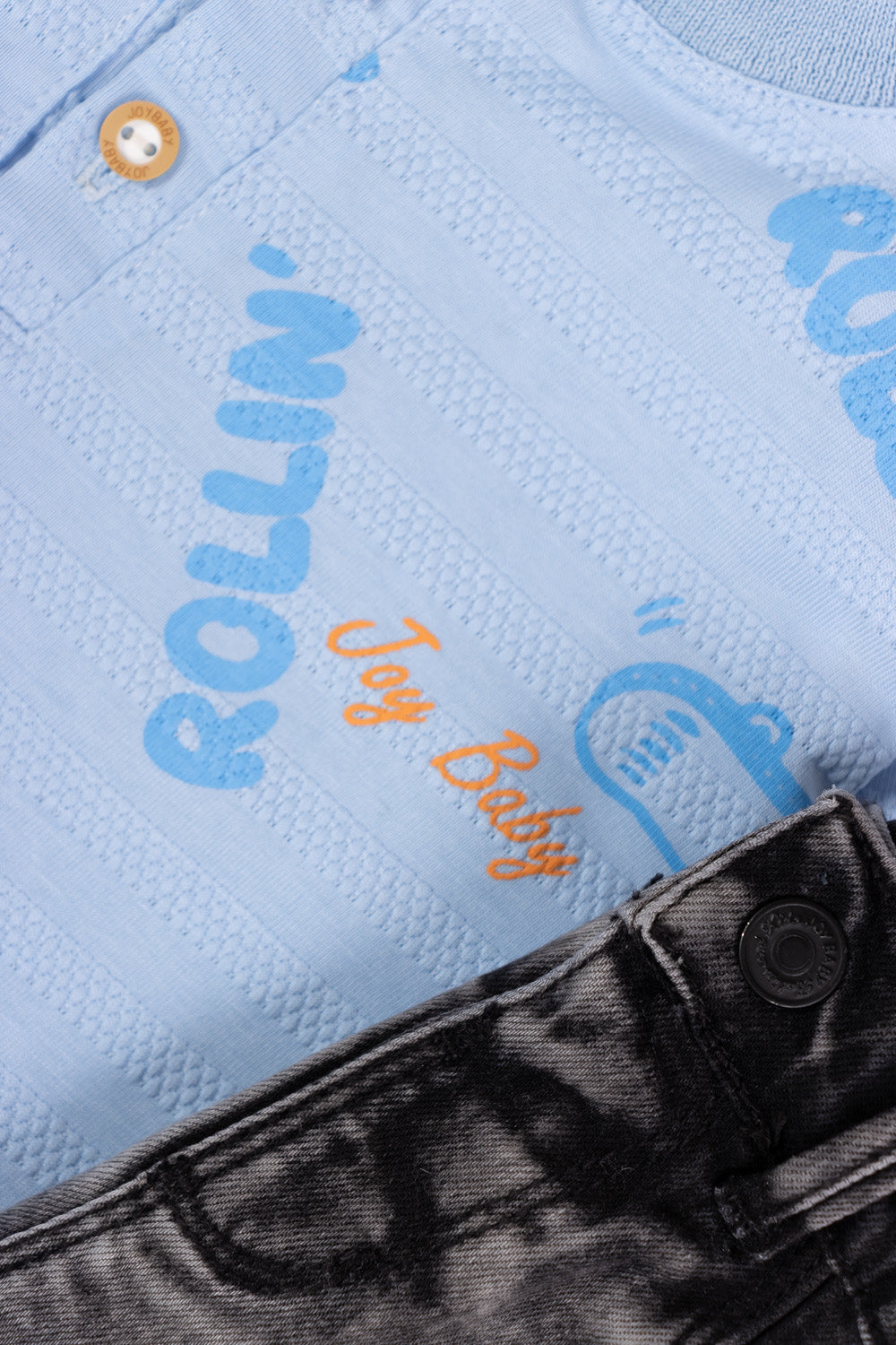 CONJUNTO 2 PRENDAS NIÑO ROLLIN AZUL