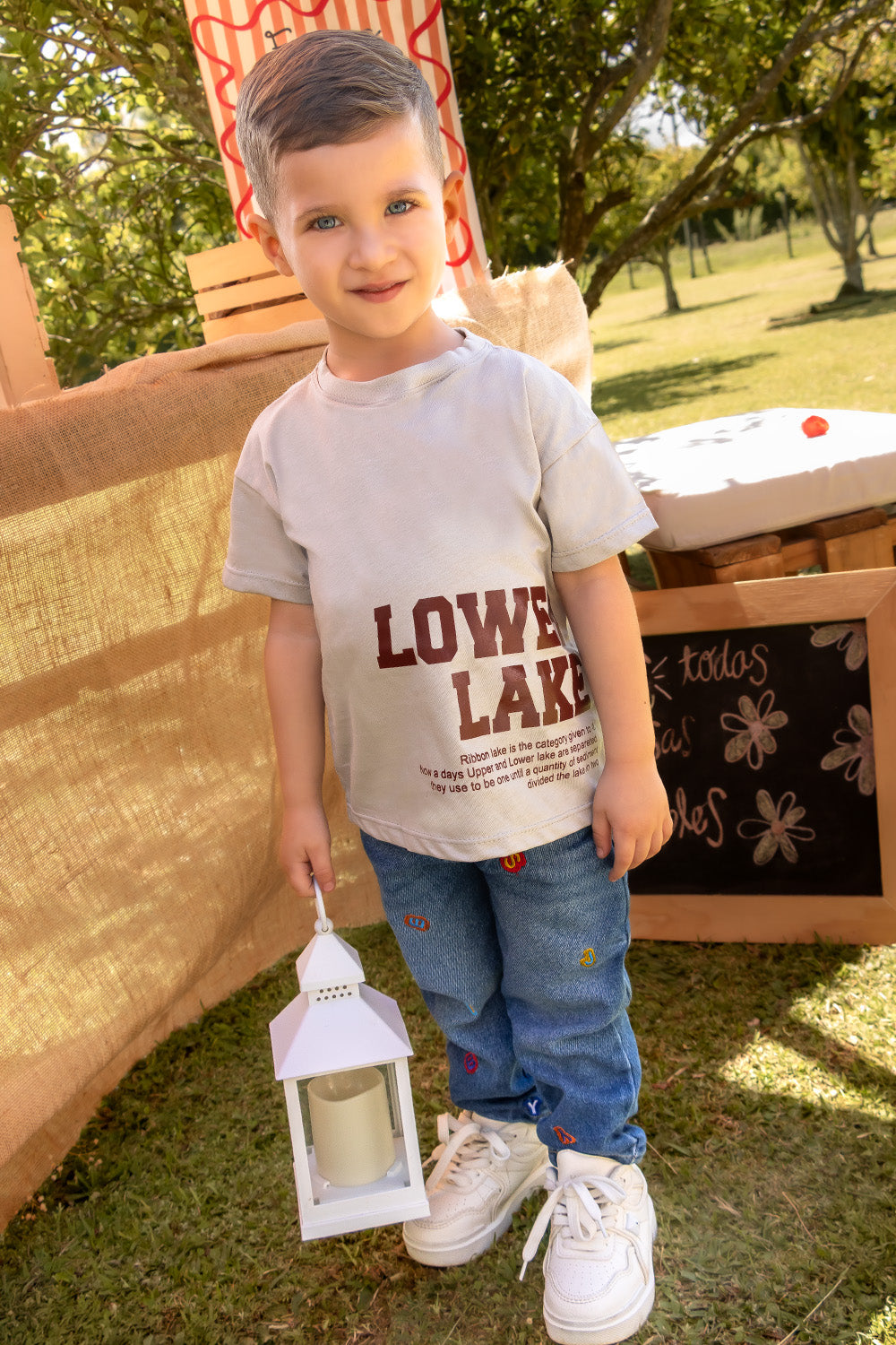 CONJUNTO 2 PRENDAS NIÑO LOWER LAKE GRIS