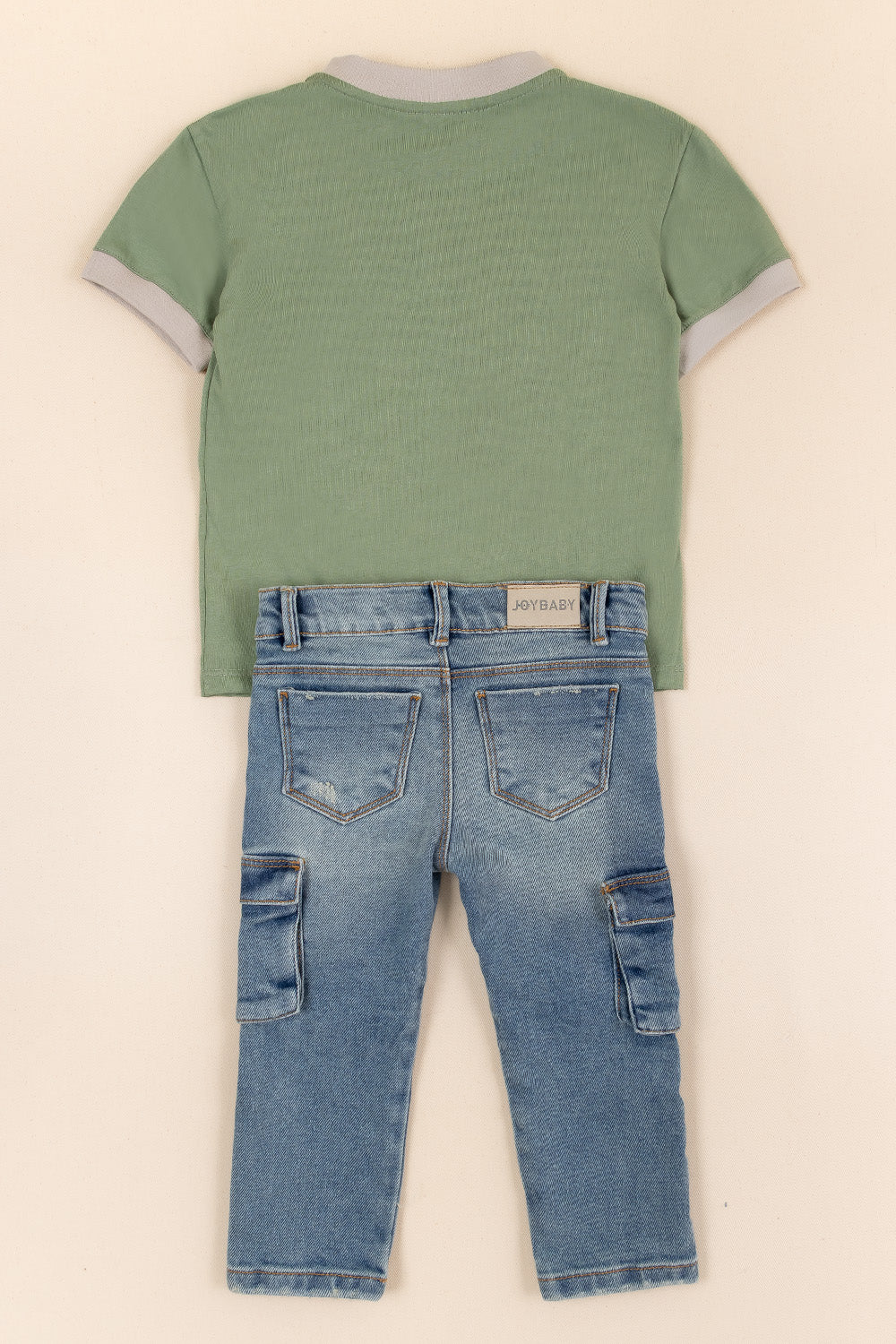 CONJUNTO 2 PRENDAS NIÑO COCODRILES VERDE