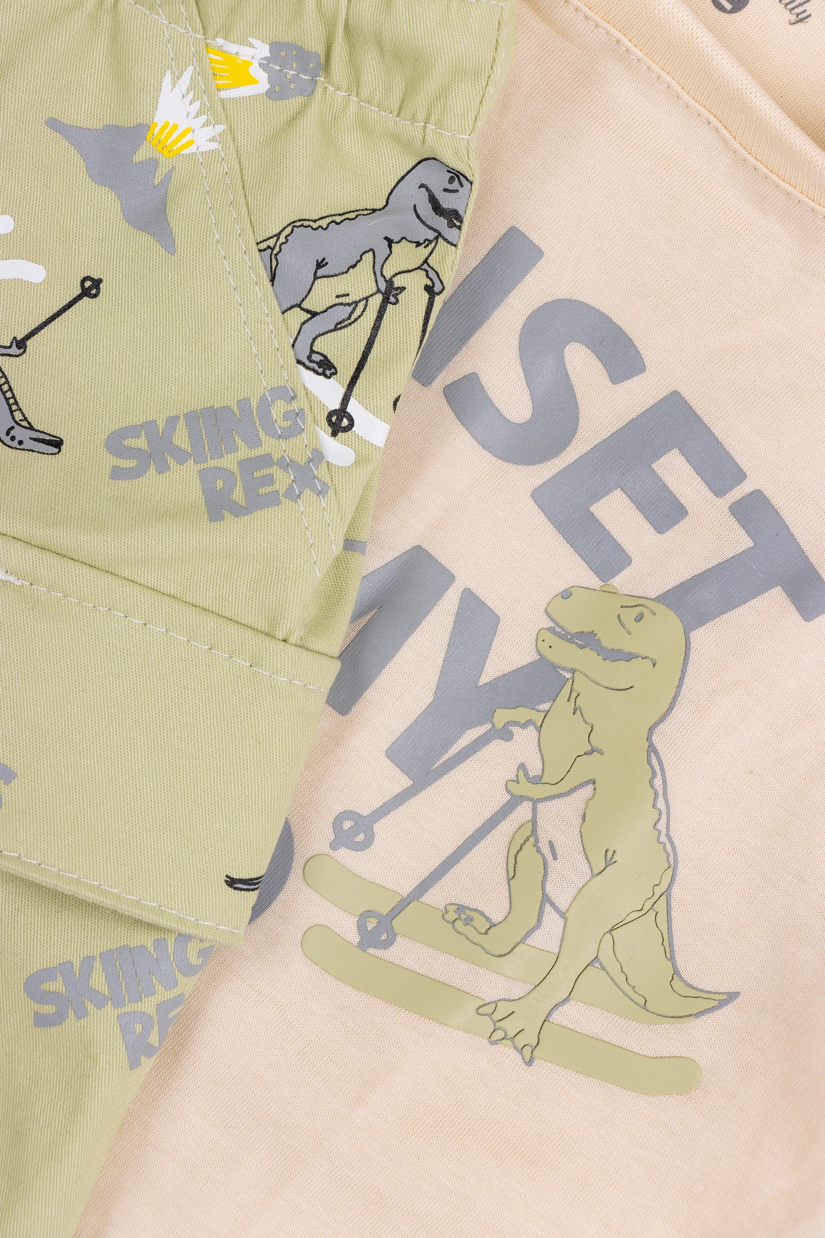 CONJUNTO BERMUDA NIÑO SUNSET VERDE