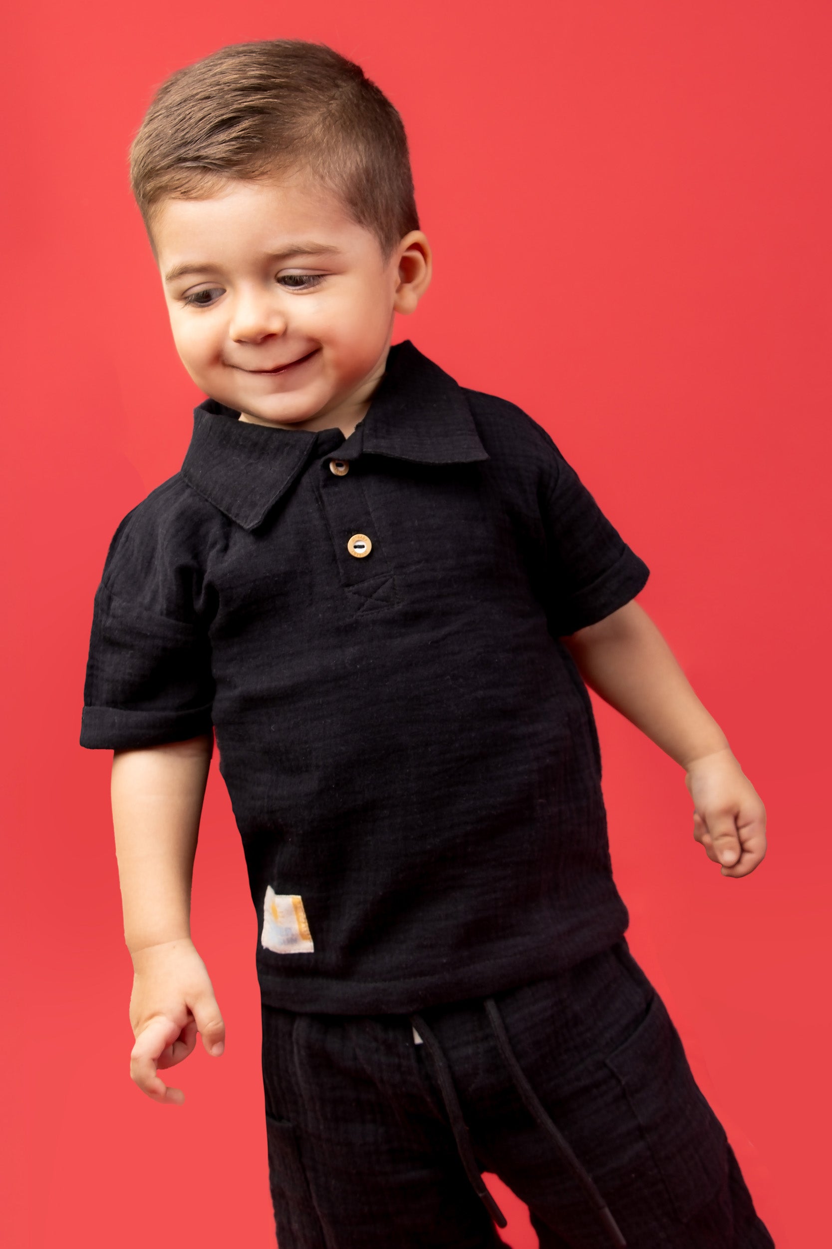 CONJUNTO BERMUDA NIÑO NEGRO