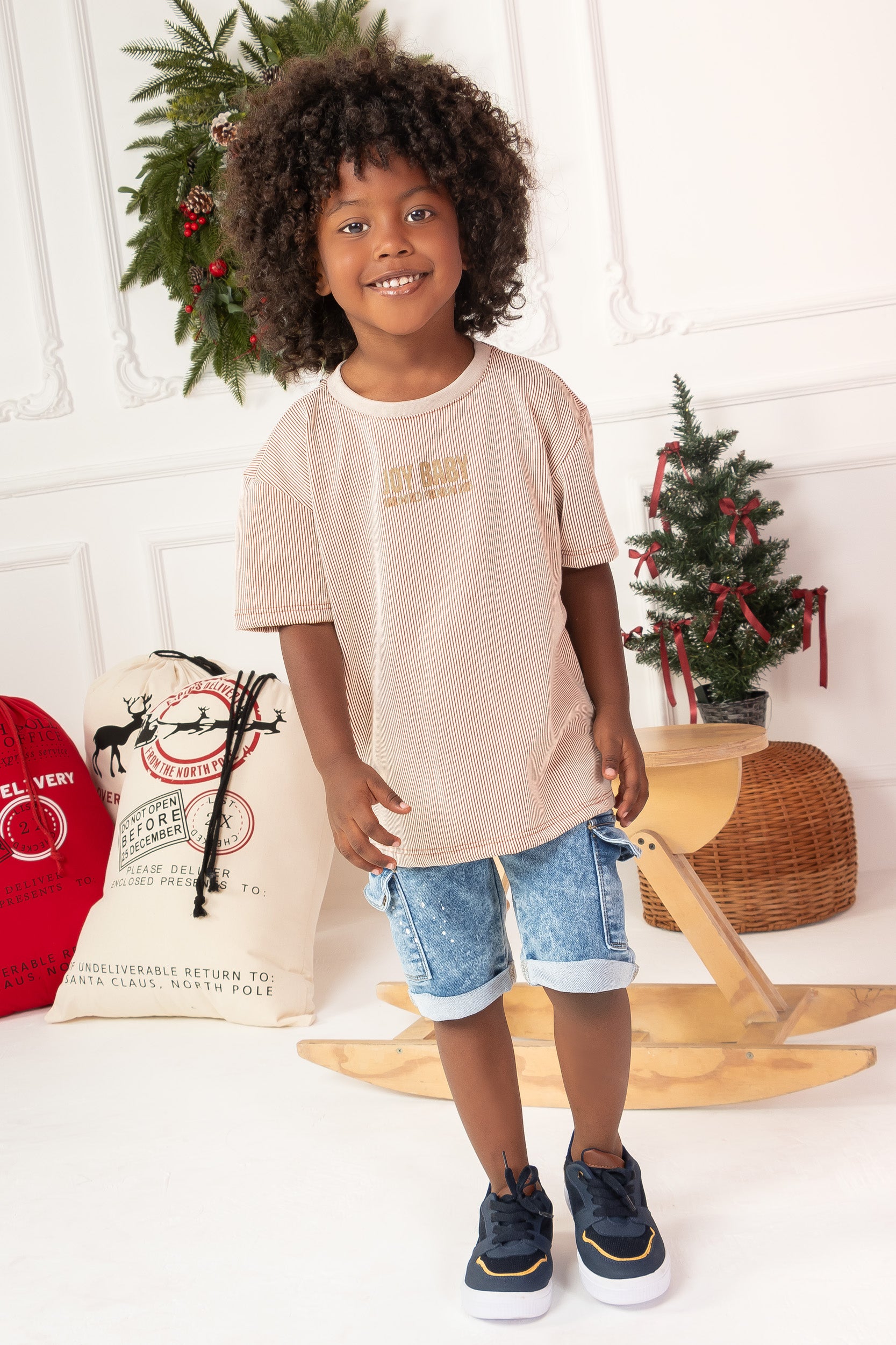 CONJUNTO NIÑO BERMUDA JOY BABY BEIGE