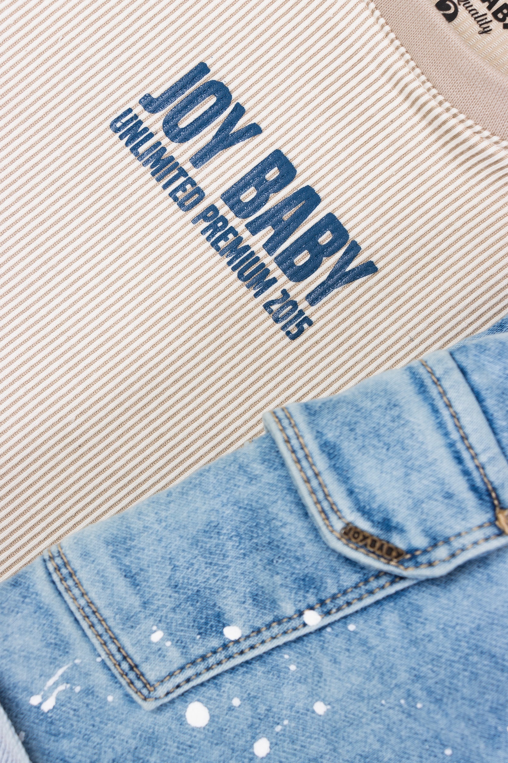 CONJUNTO NIÑO BERMUDA JOY BABY BEIGE