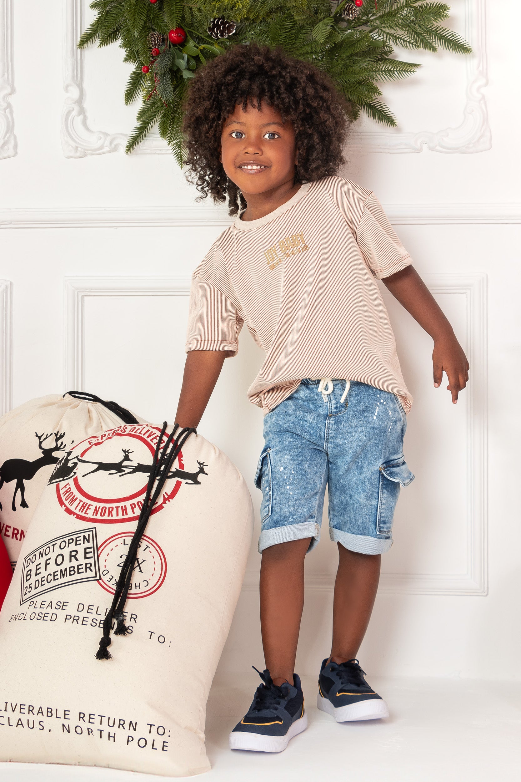 CONJUNTO NIÑO BERMUDA JOY BABY BEIGE
