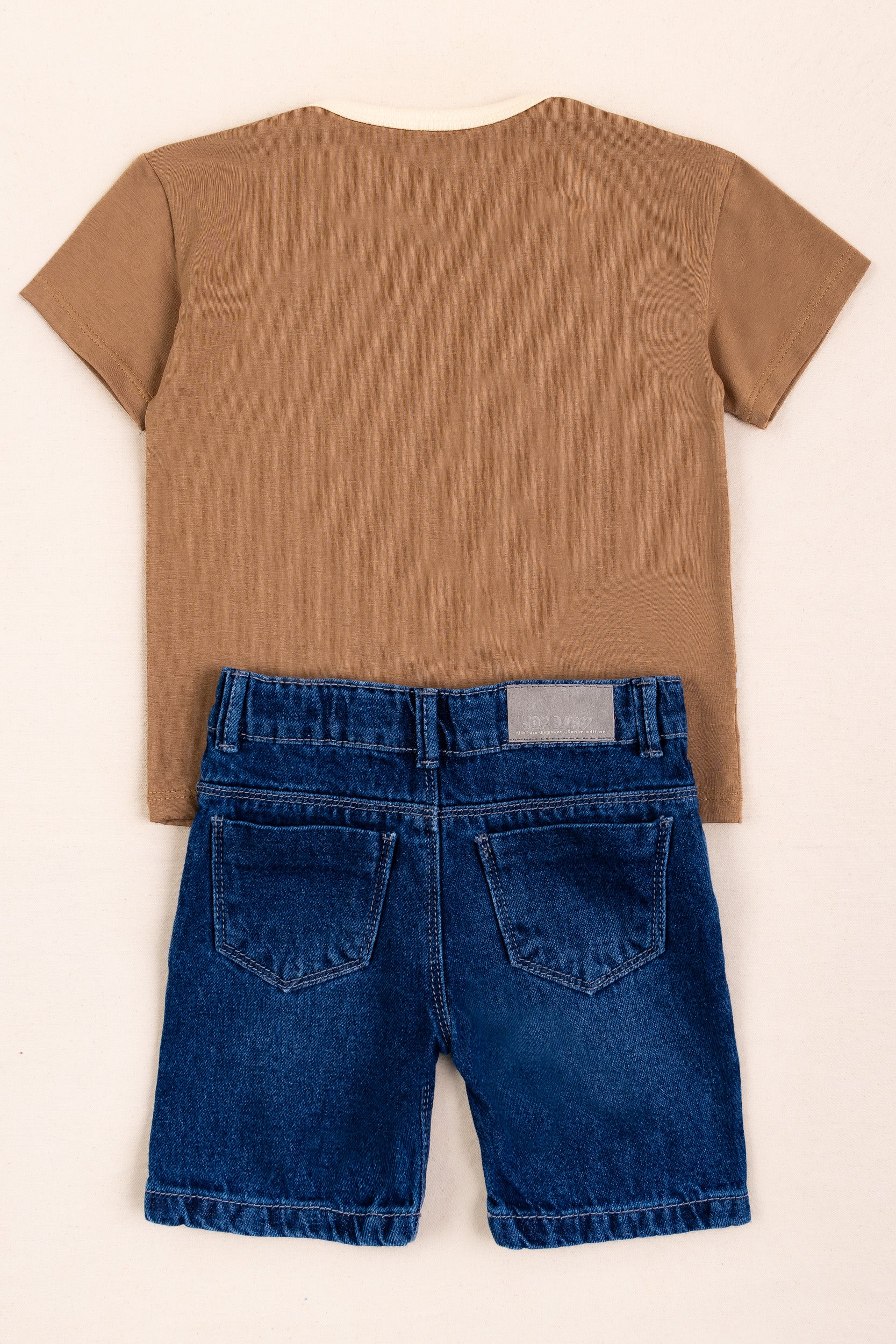 CONJUNTO BERMUDA NIÑO DINO CAFE