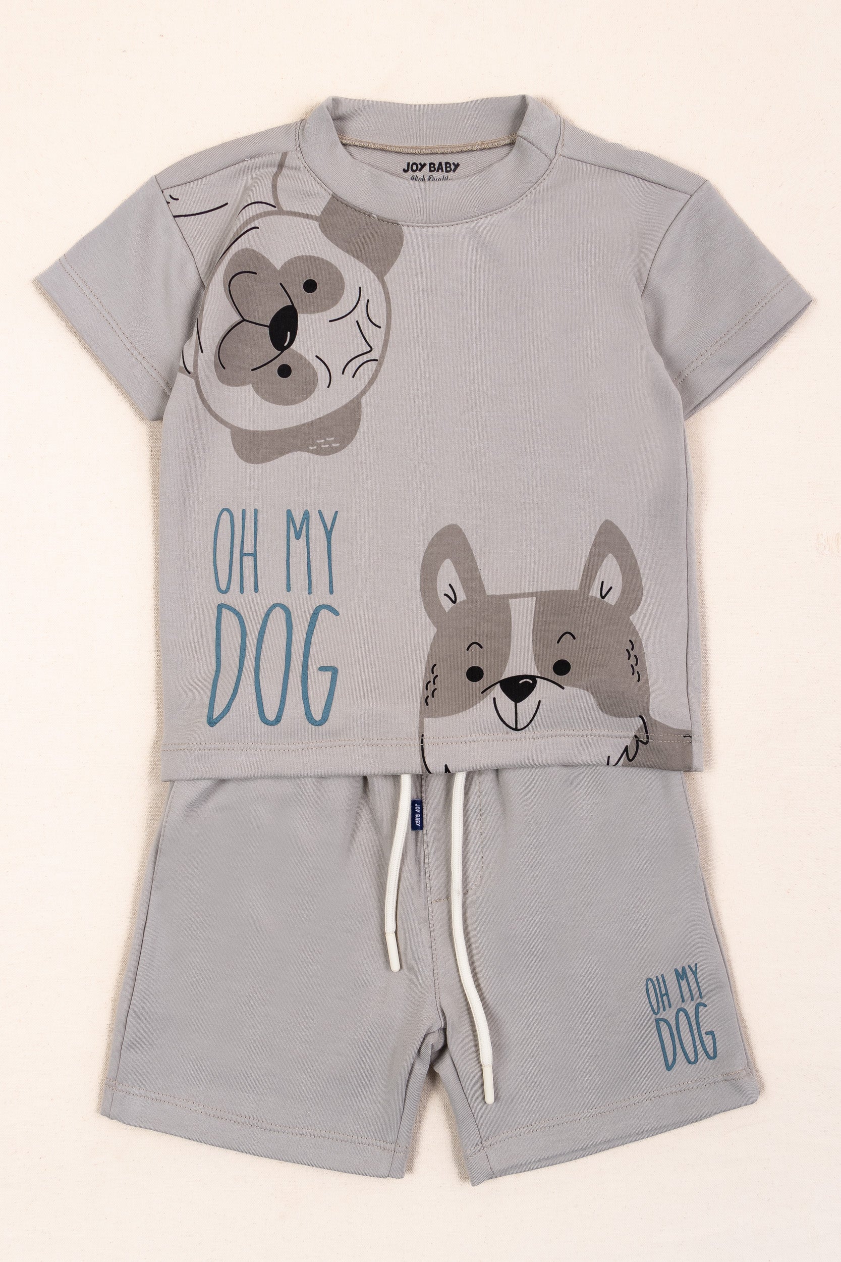 CONJUNTO DOS PIEZAS NIÑO GRIS