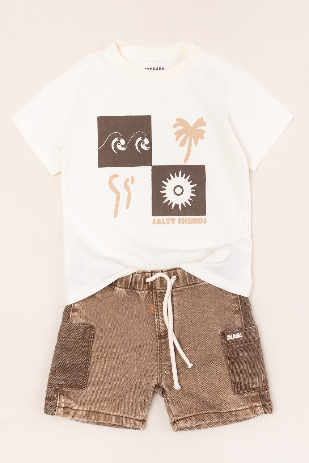 CONJUNTO BERMUDA NIÑO SUN BLANCO