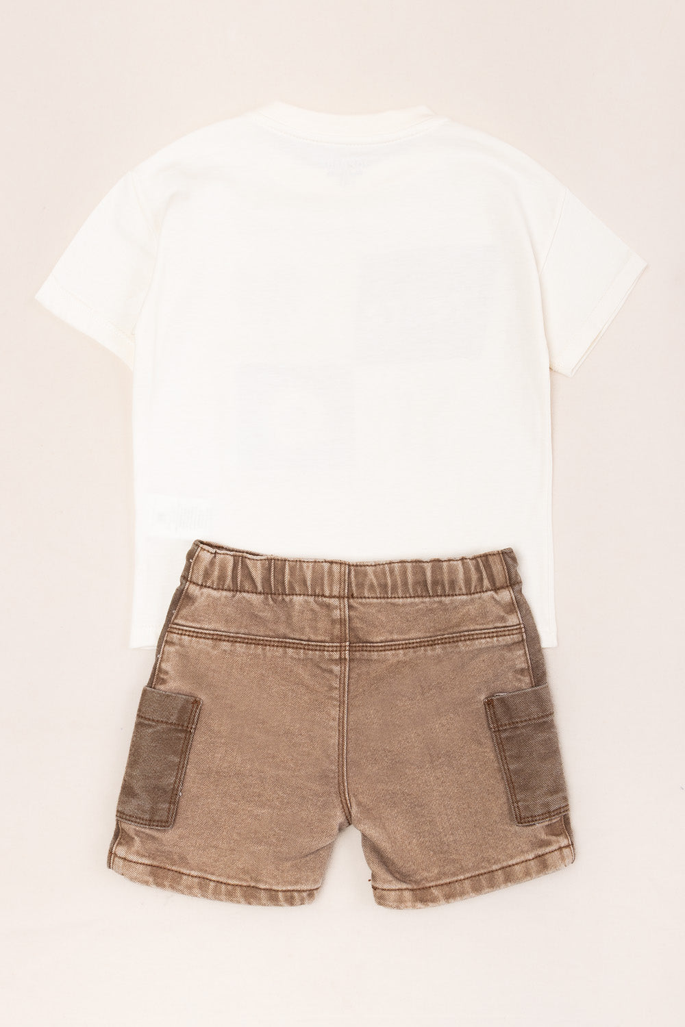 CONJUNTO BERMUDA NIÑO SUN BLANCO