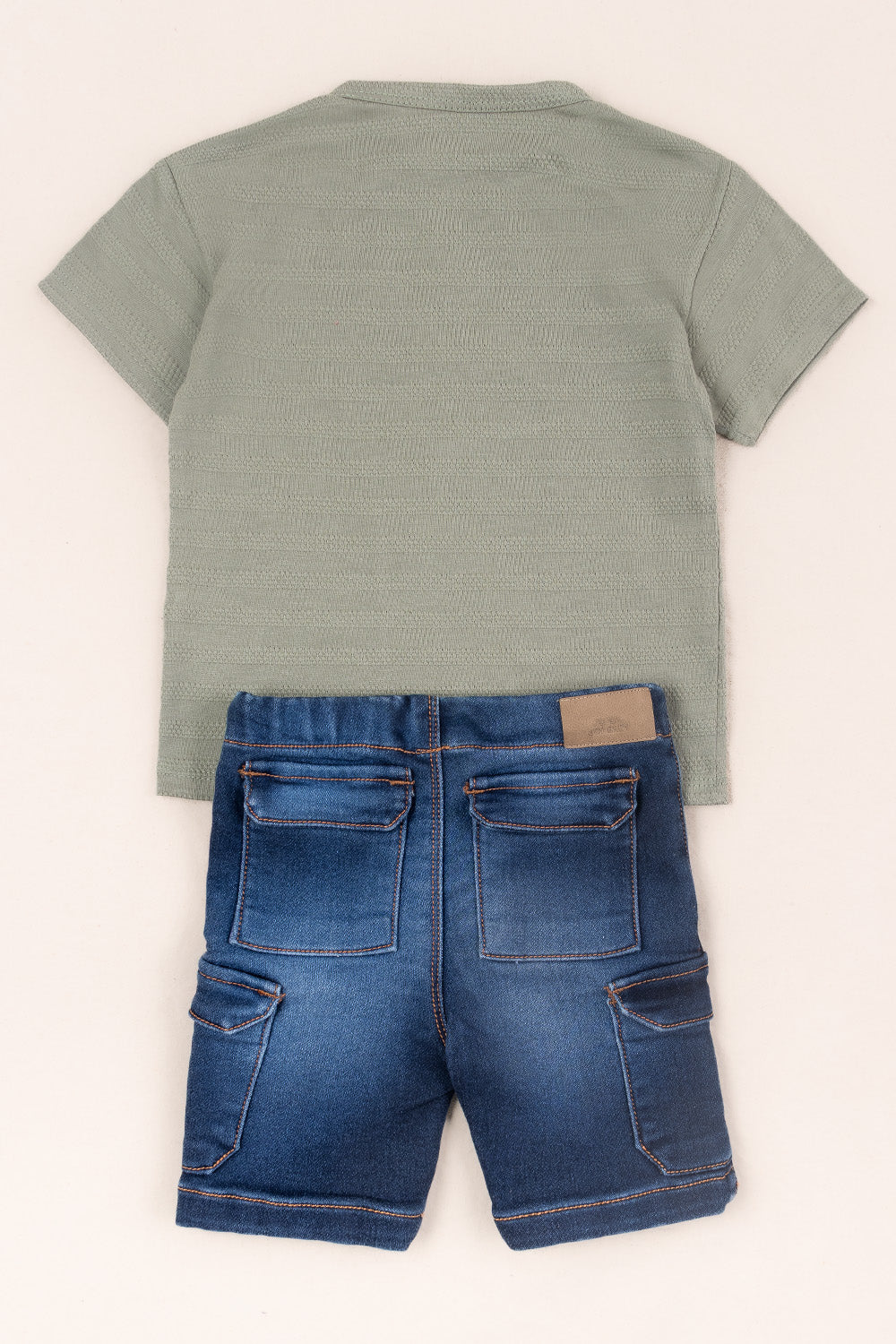 CONJUNTO BERMUDA NIÑO CAR VERDE