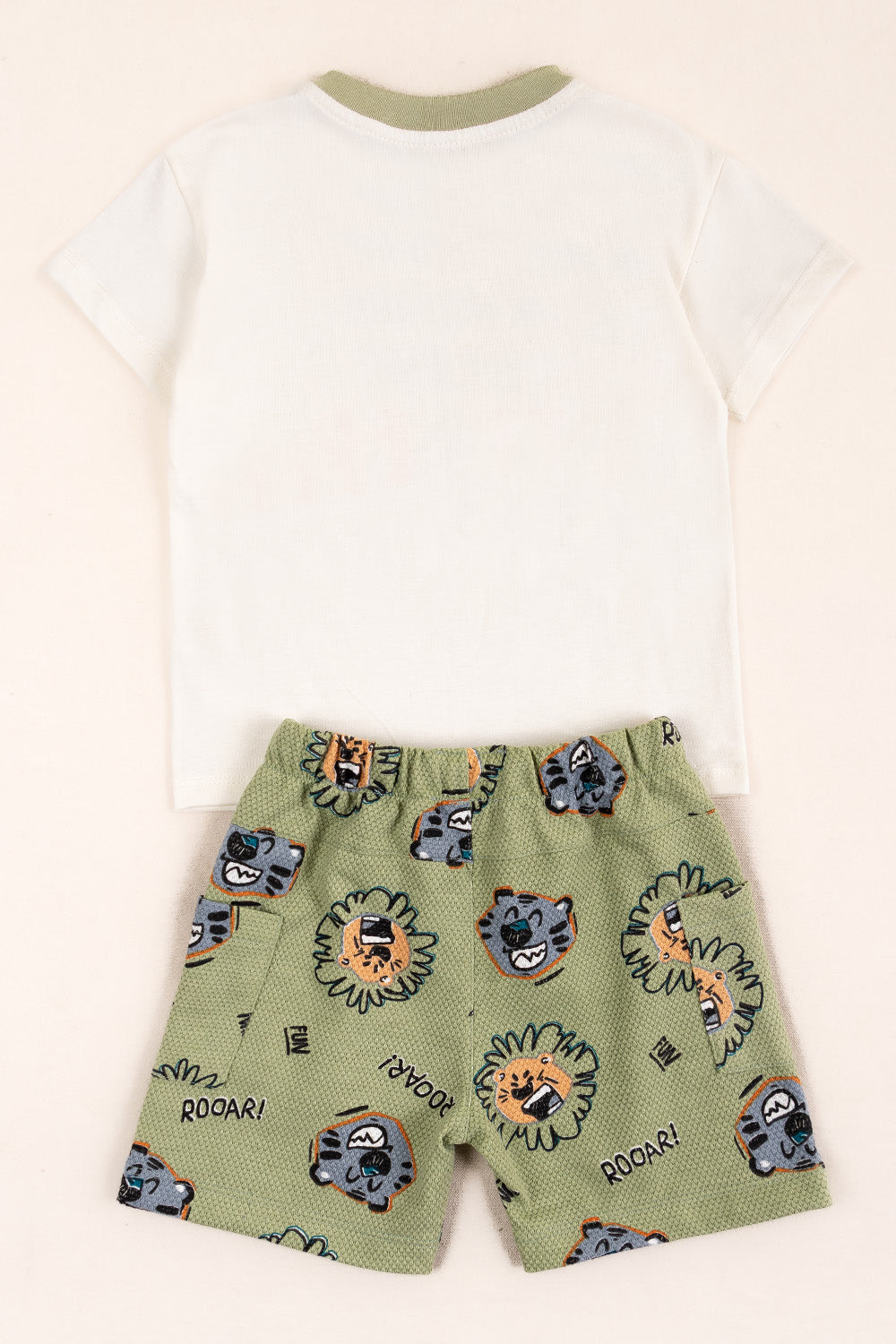 CONJUNTO BERMUDA NIÑO TIGER VERDE