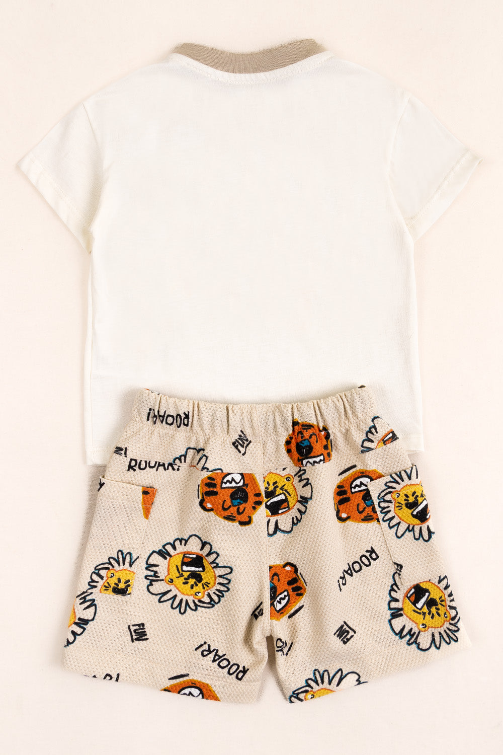 CONJUNTO BERMUDA NIÑO TIGER BEIGE
