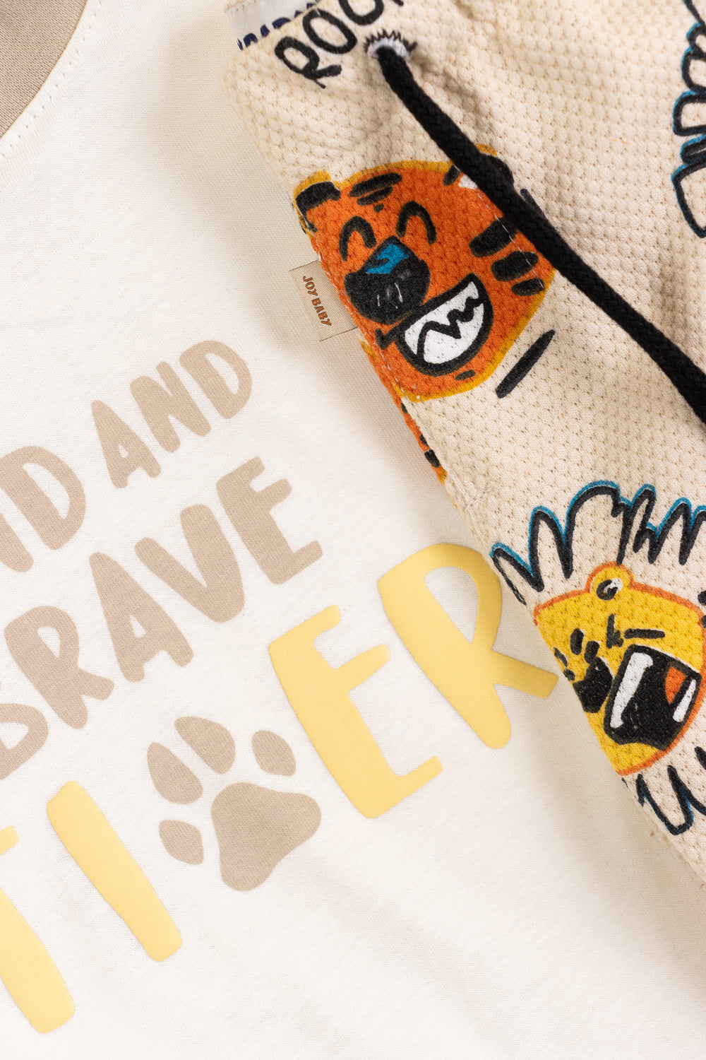 CONJUNTO BERMUDA NIÑO TIGER BEIGE