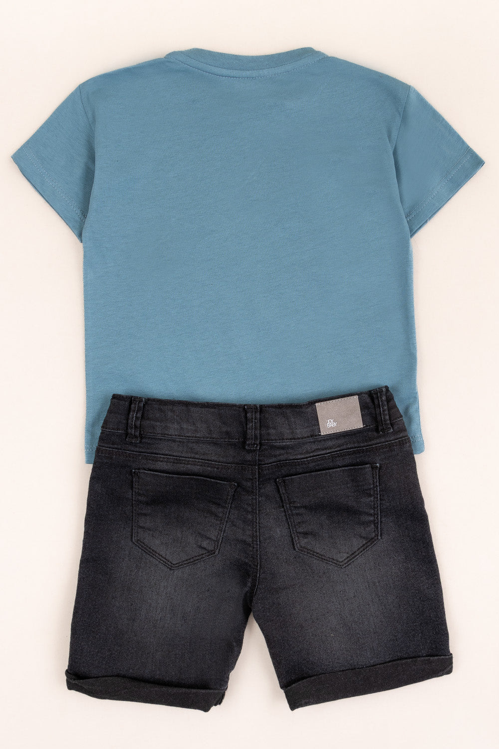 CONJUNTO BERMUDA NIÑO EXCAVATOR AZUL