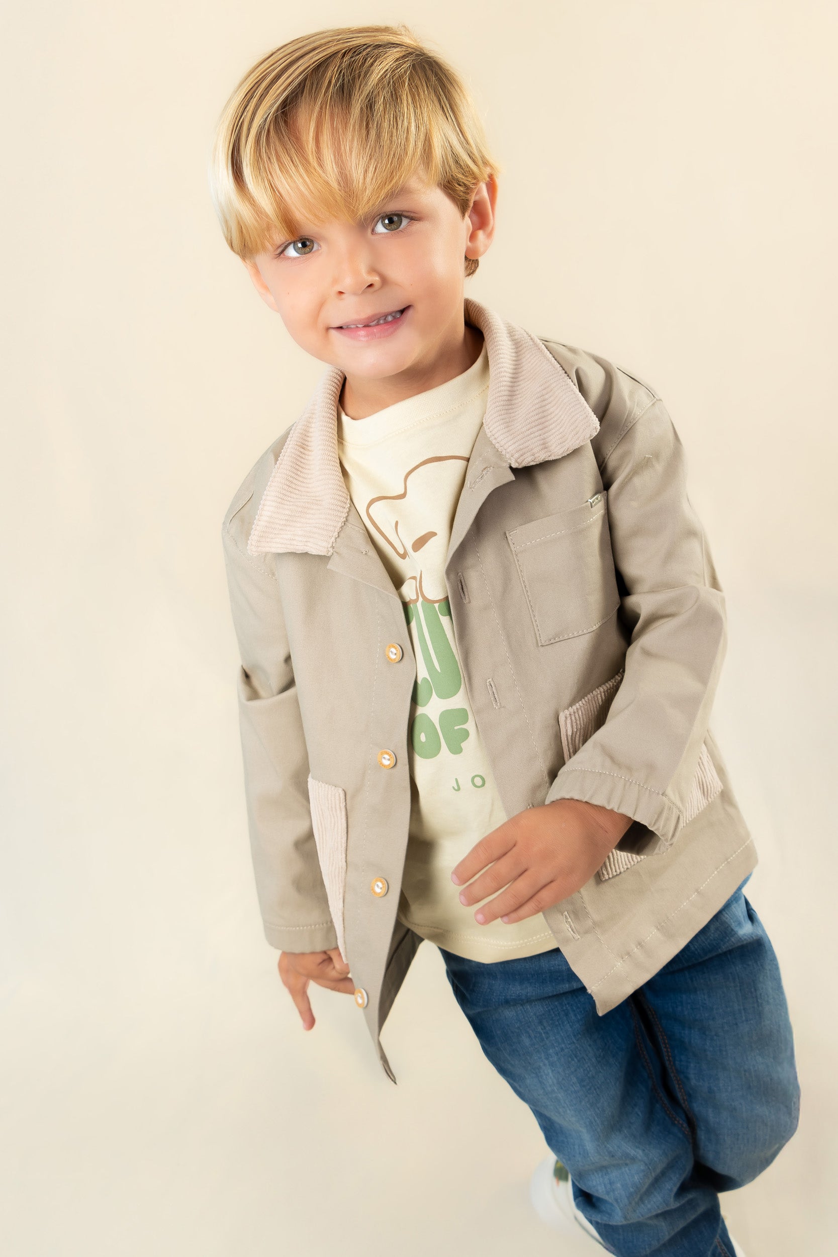 CONJUNTO 3 PRENDAS NIÑO ARENA
