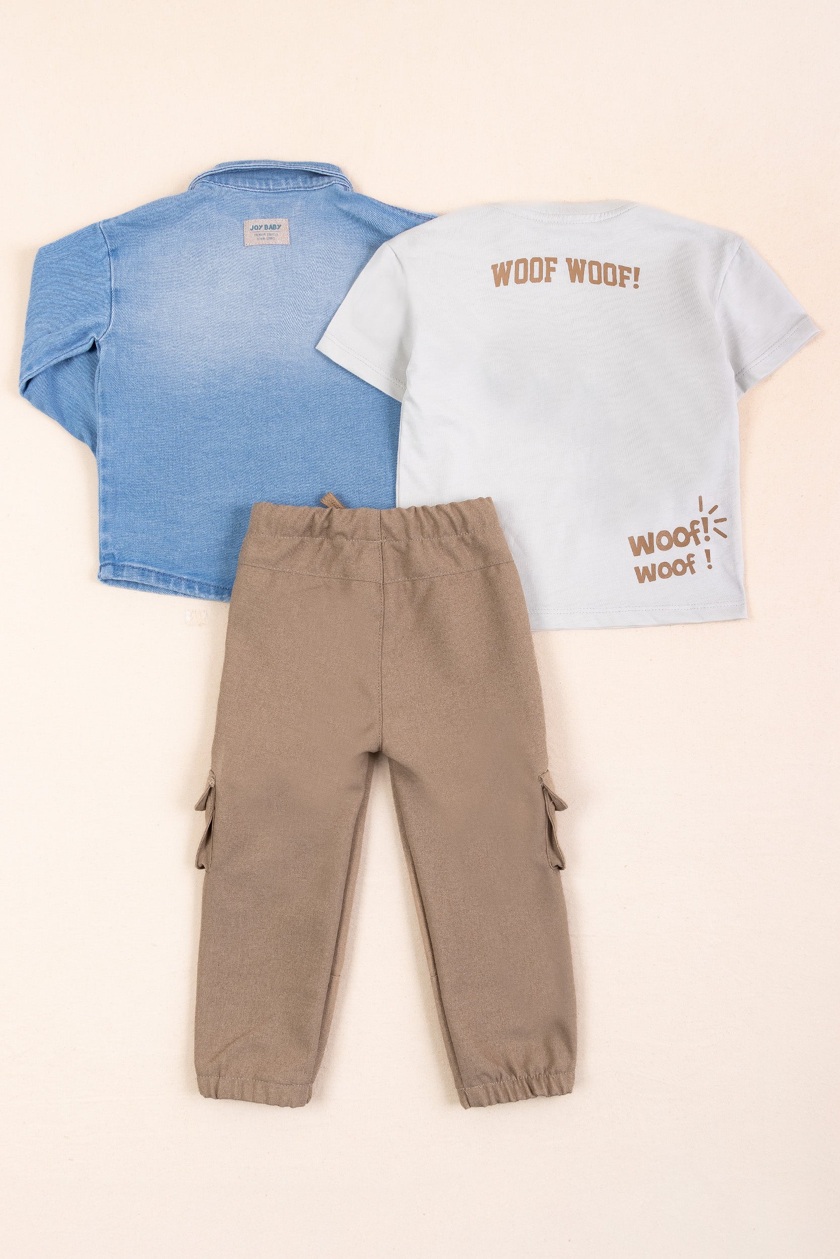 CONJUNTO 3 PRENDAS NIÑO LOYAL BUDDY CAFE