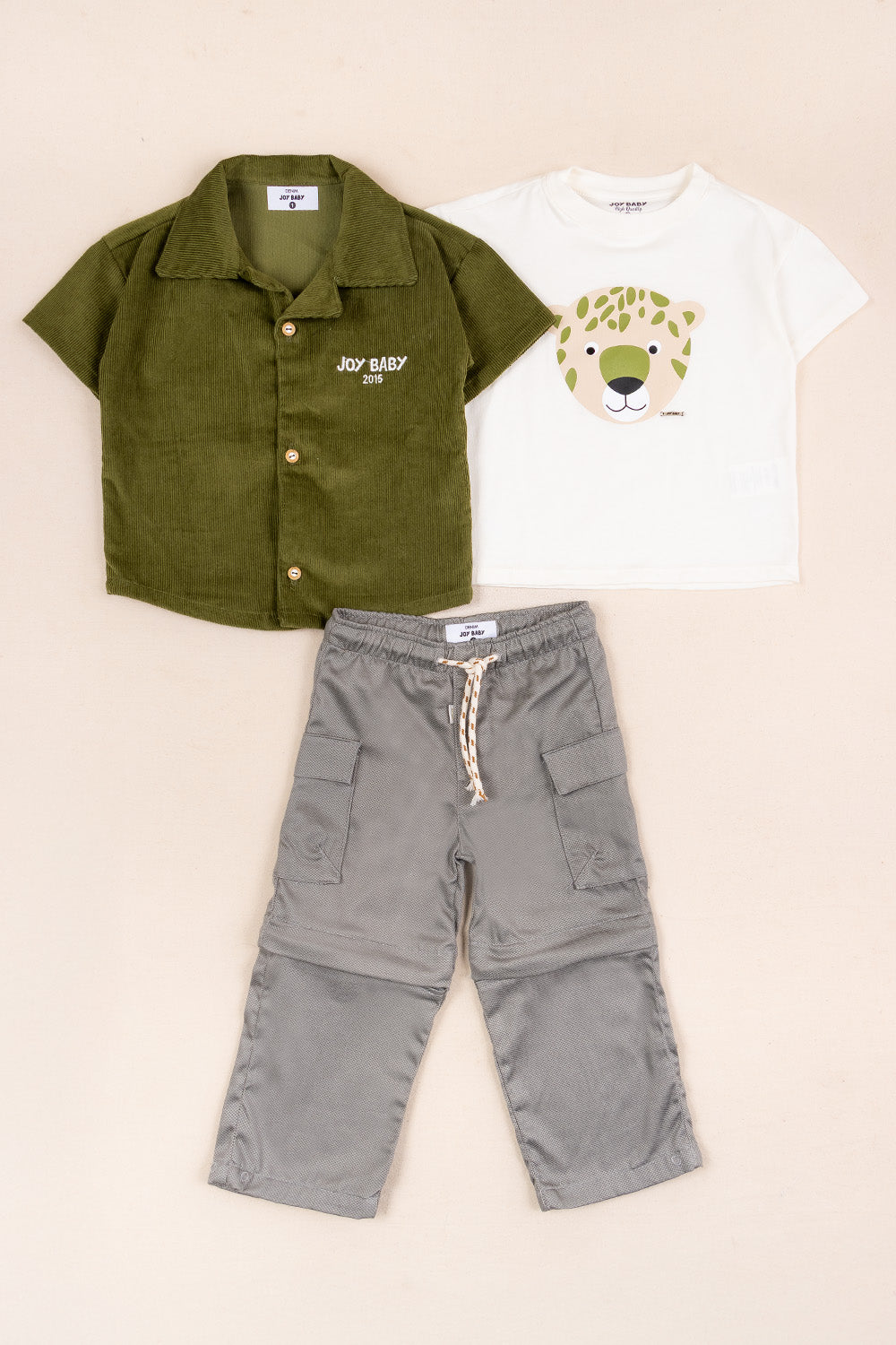 CONJUNTO 3 PRENDAS NIÑO BIG BROTHER VERDE