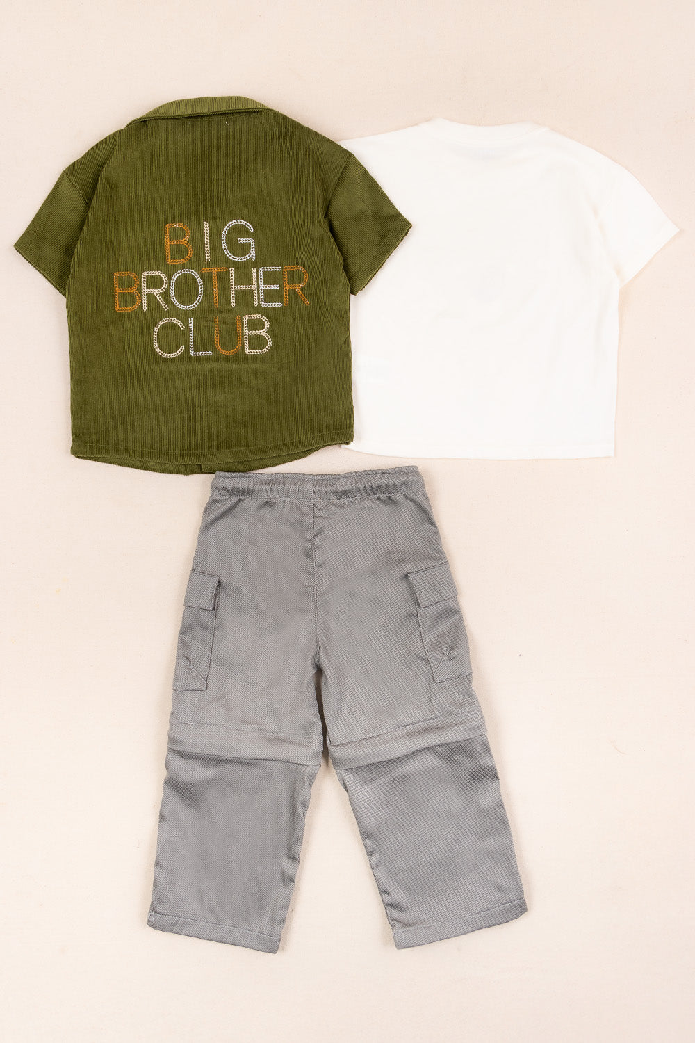 CONJUNTO 3 PRENDAS NIÑO BIG BROTHER VERDE