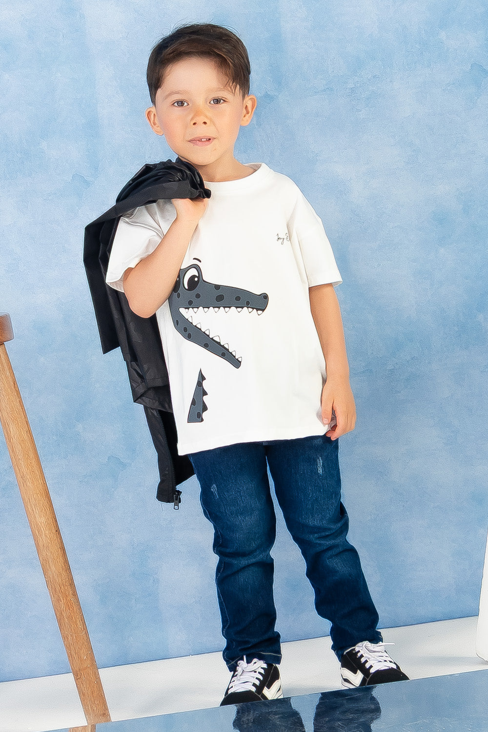 CONJUNTO 3 PRENDAS NIÑO CROCODILE NEGRO