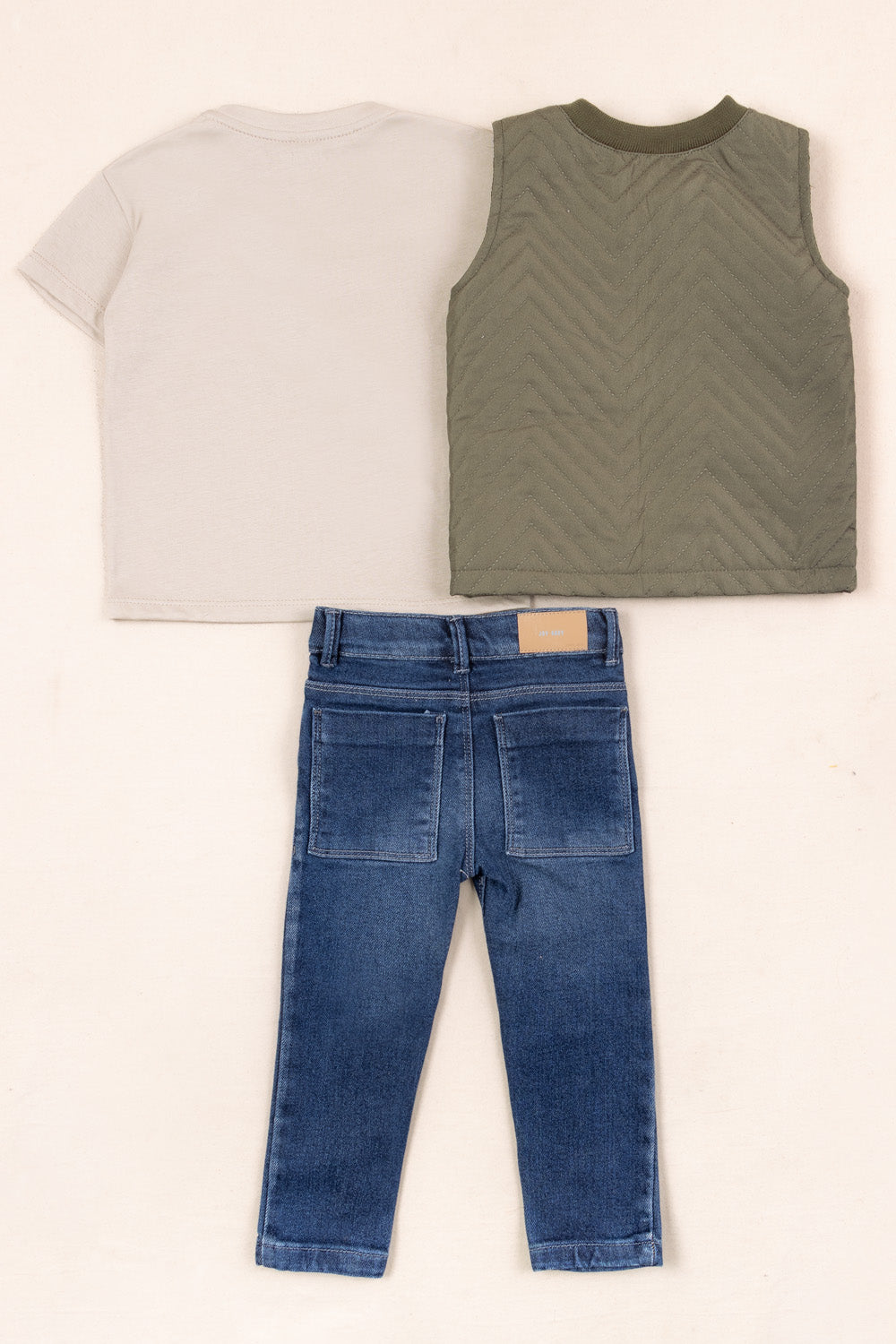 CONJUNTO 3 PRENDAS NIÑO DINOTASTIC VERDE