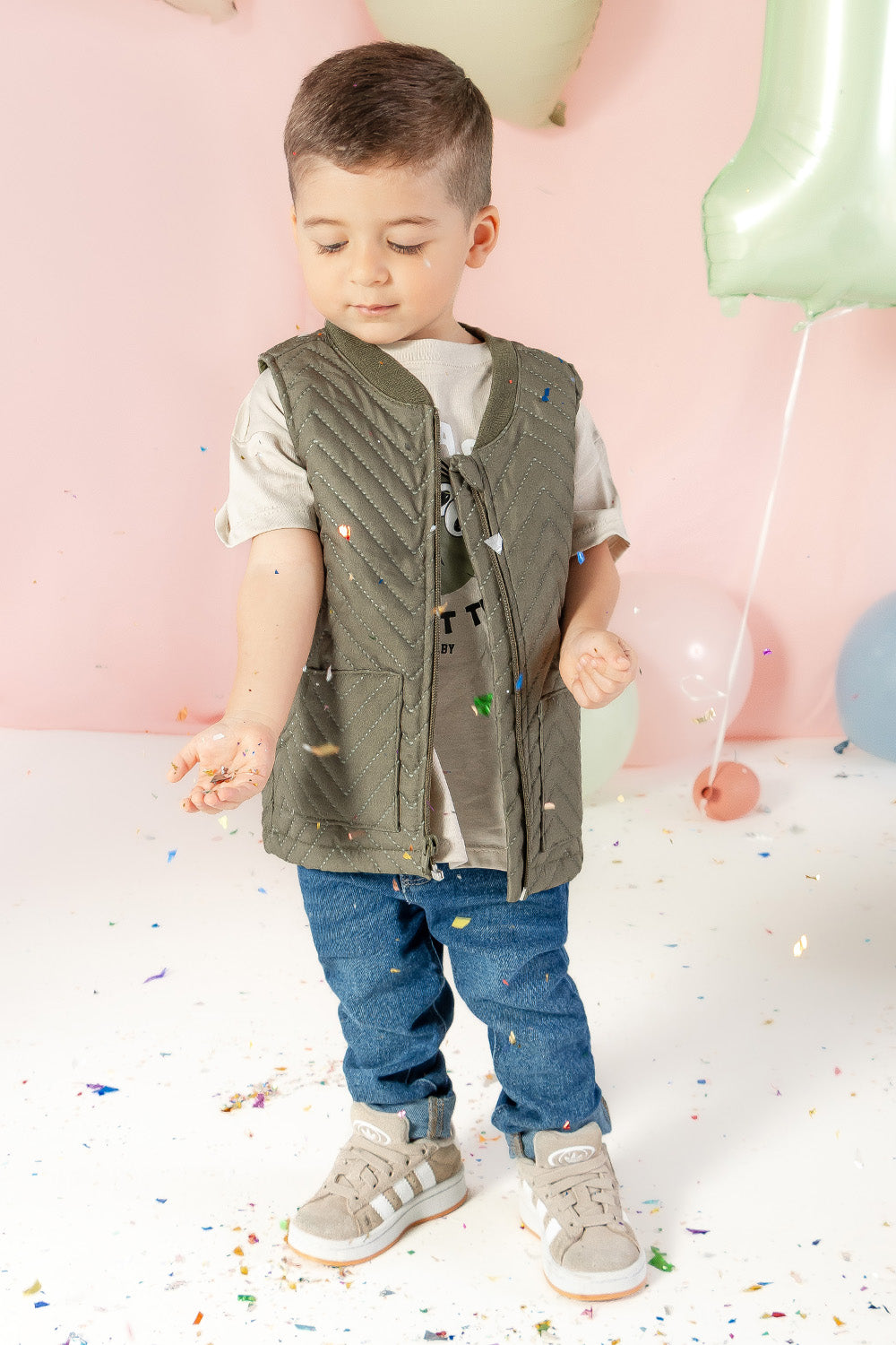 CONJUNTO 3 PRENDAS NIÑO DINOTASTIC VERDE