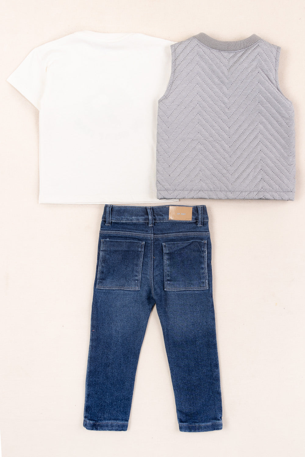 CONJUNTO 3 PRENDAS NIÑO DINOTASTIC GRIS