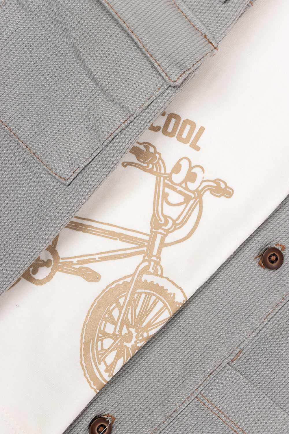 CONJUNTO 3 PRENDAS NIÑO BICYCLE GRIS