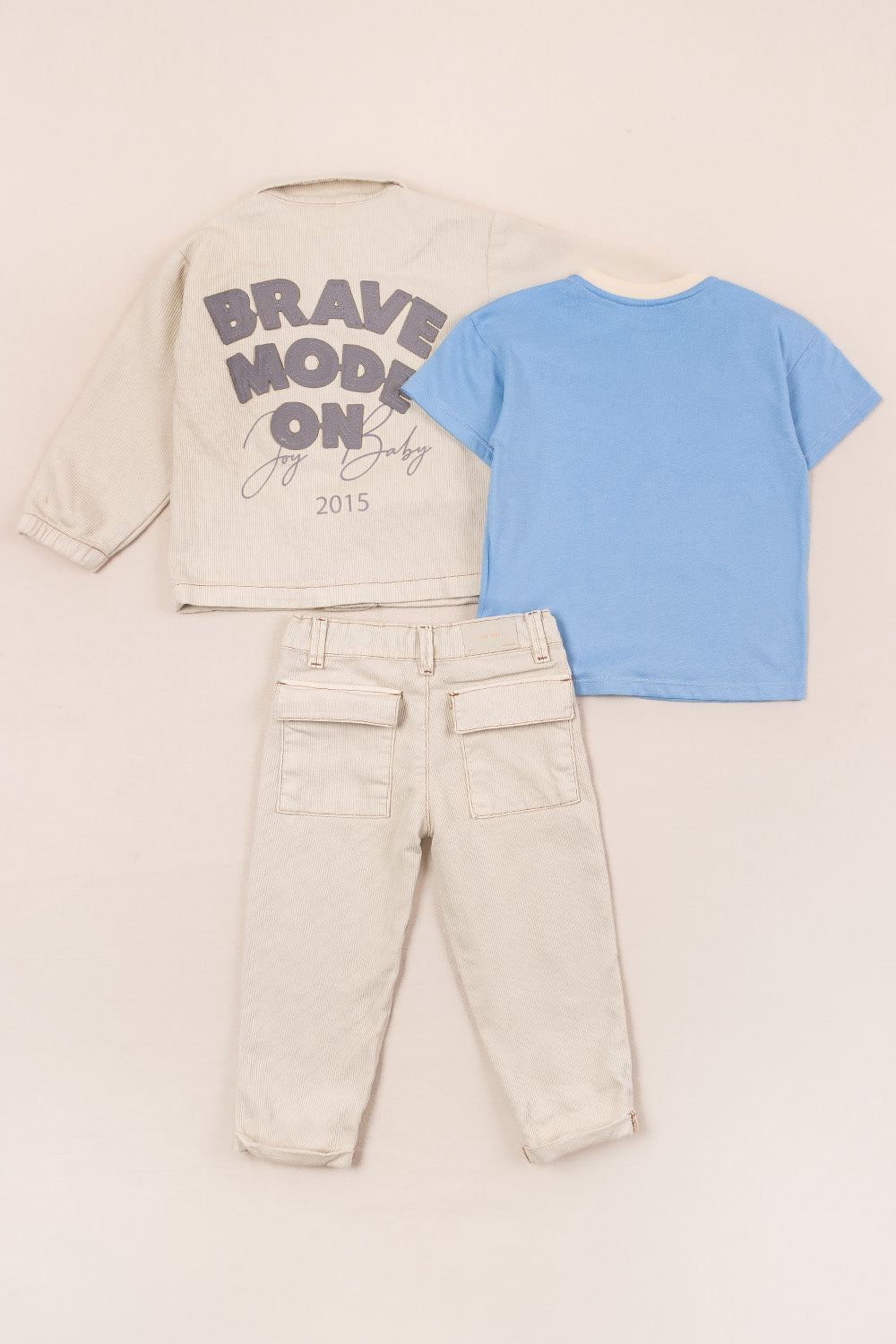 CONJUNTO 3 PRENDAS NIÑO BICYCLE BEIGE
