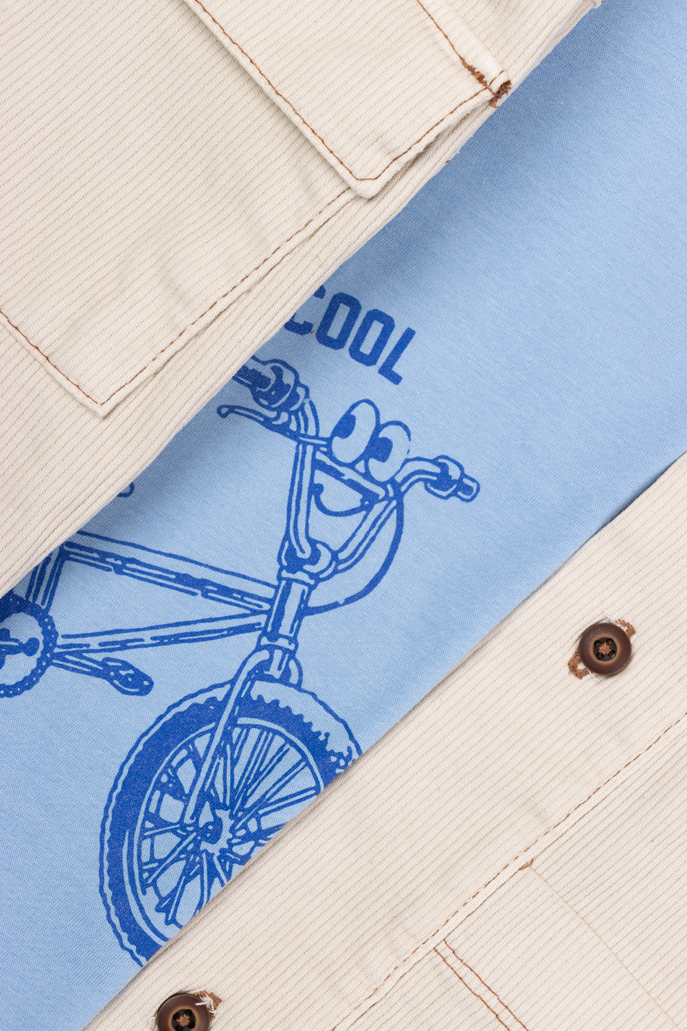 CONJUNTO 3 PRENDAS NIÑO BICYCLE BEIGE