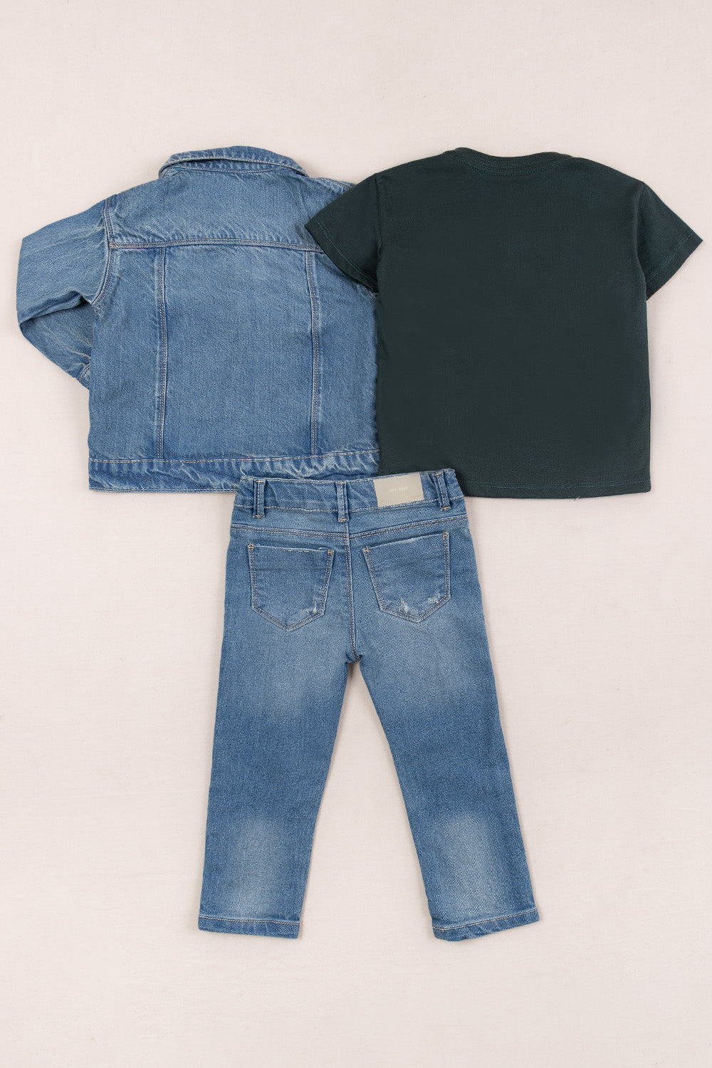 CONJUNTO 3 PRENDAS NIÑO ANIMALS VERDE