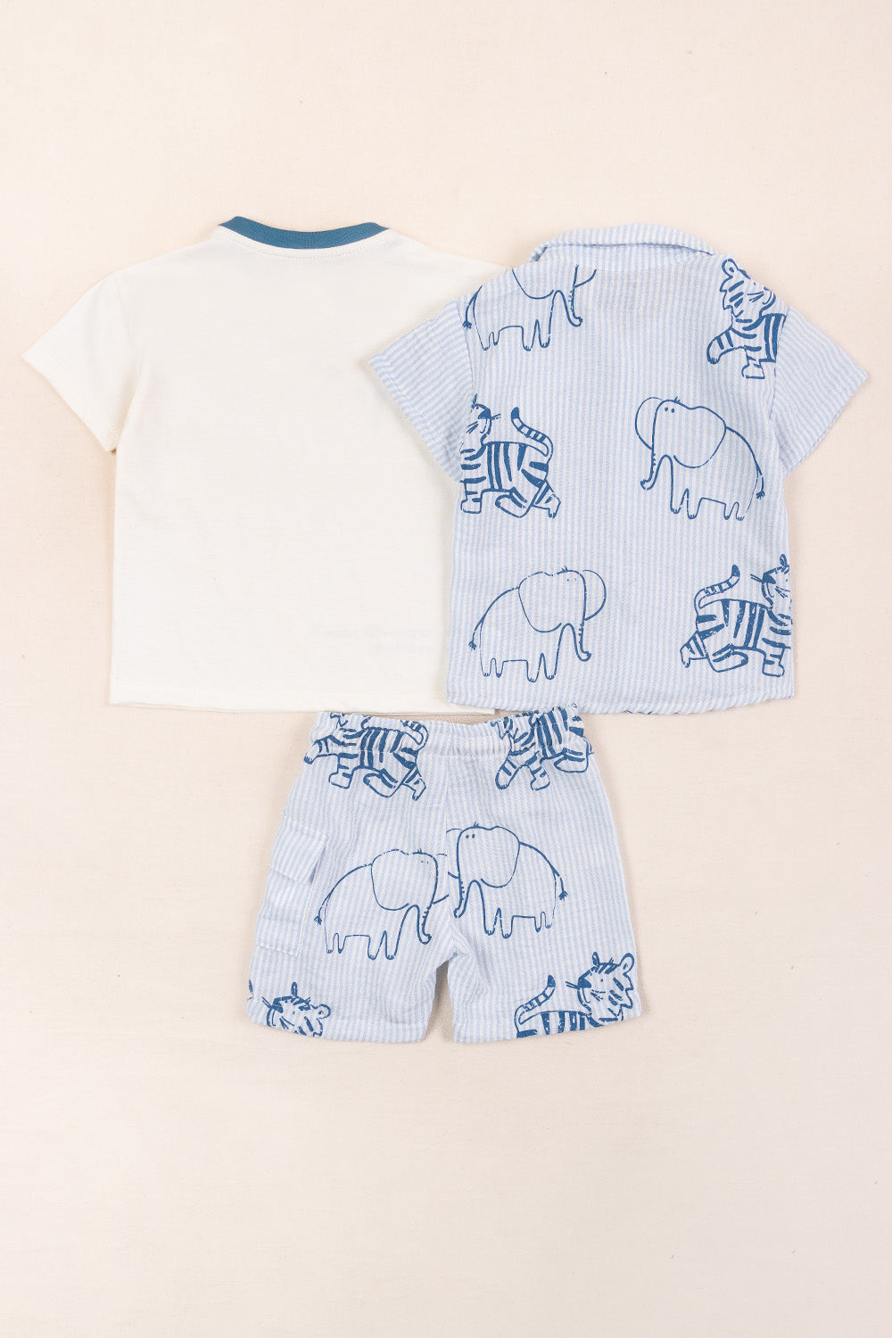 CONJUNTO 3 PRENDAS NIÑO WILD AZUL