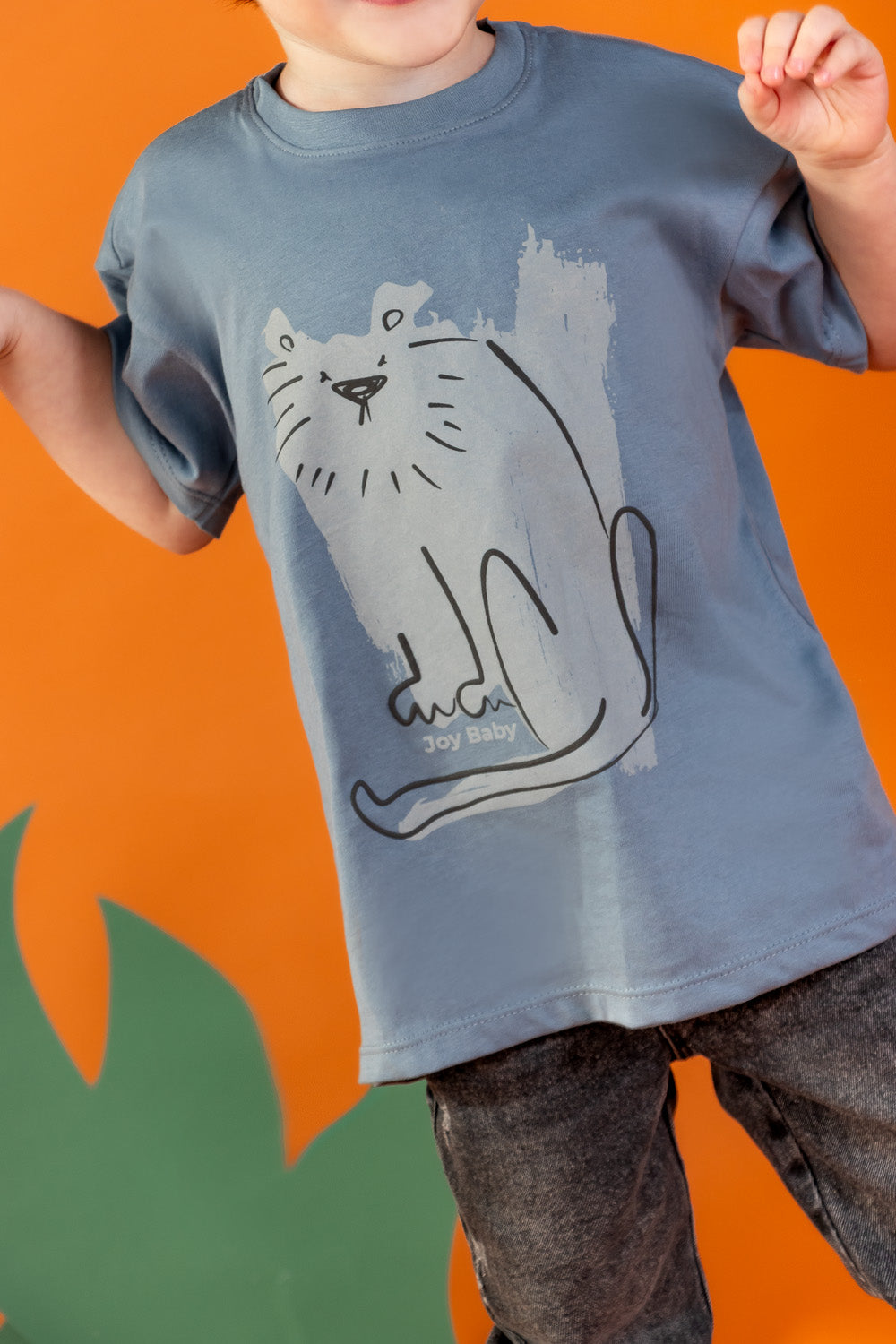 CONJUNTO 3 PRENDAS NIÑO LION AZUL