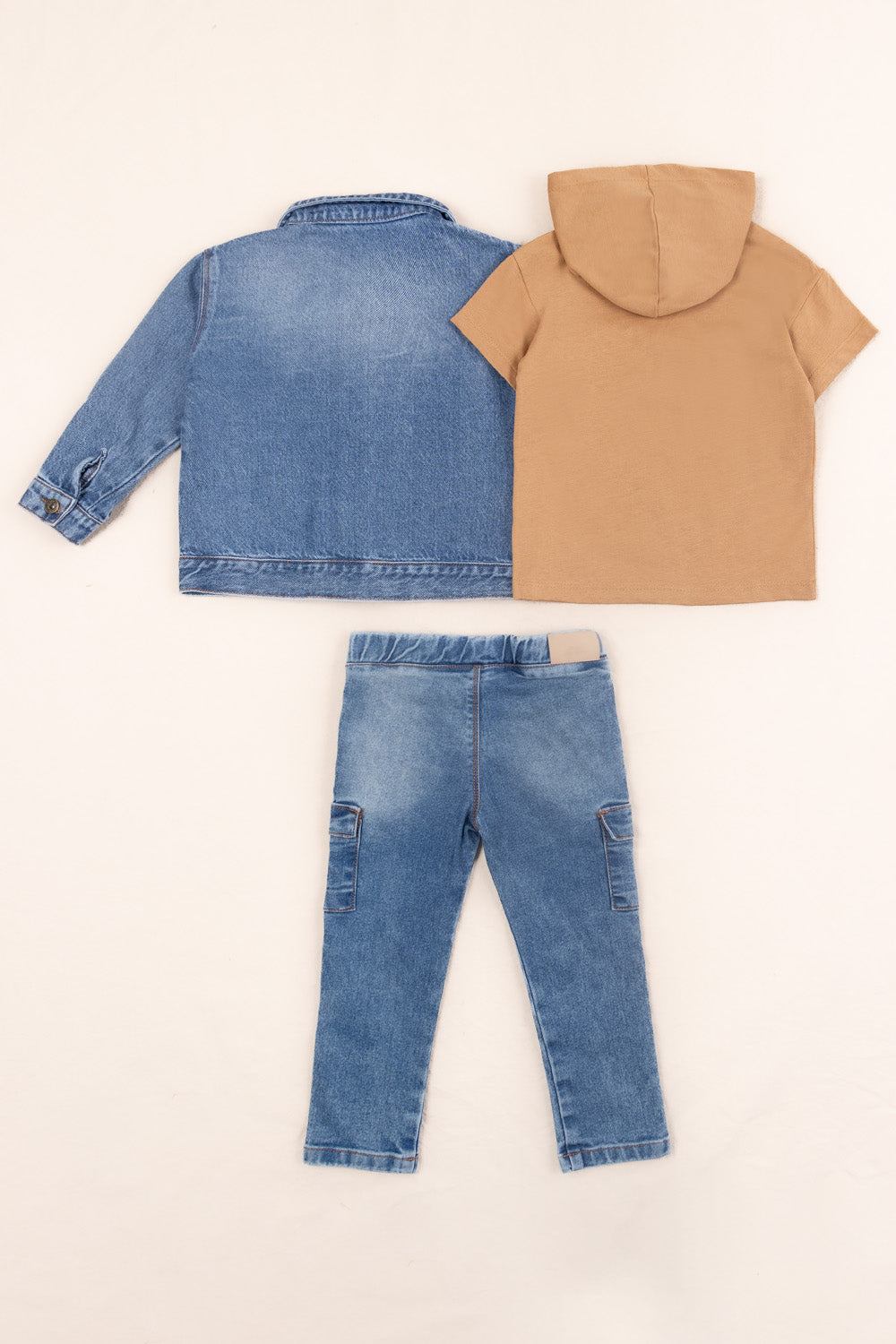 CONJUNTO 3 PRENDAS NIÑO ADVENTURE NARANJADO