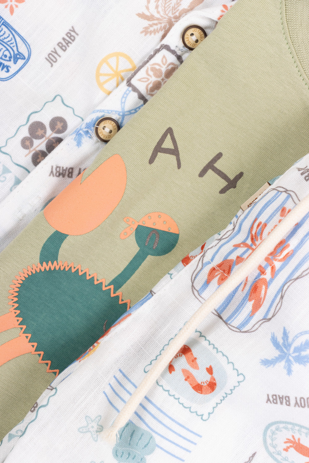 CONJUNTO 3 PRENDAS NIÑO CRAB VERDE