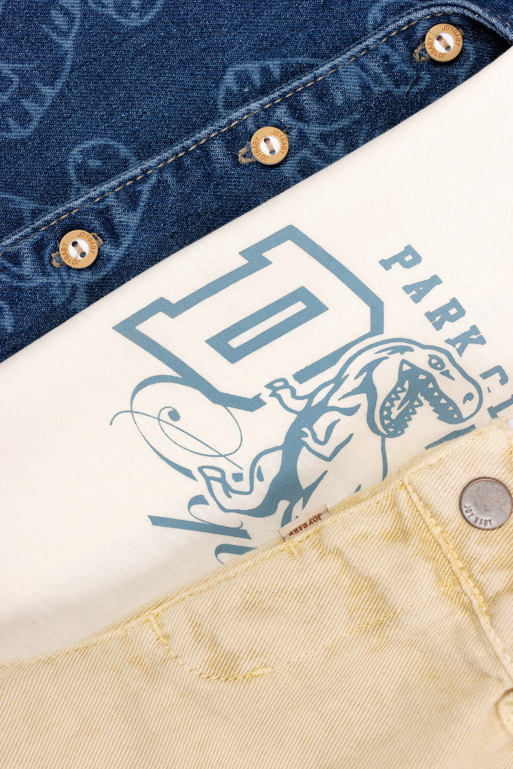 CONJUNTO 3 PRENDAS NIÑO PARK DINO BLANCO